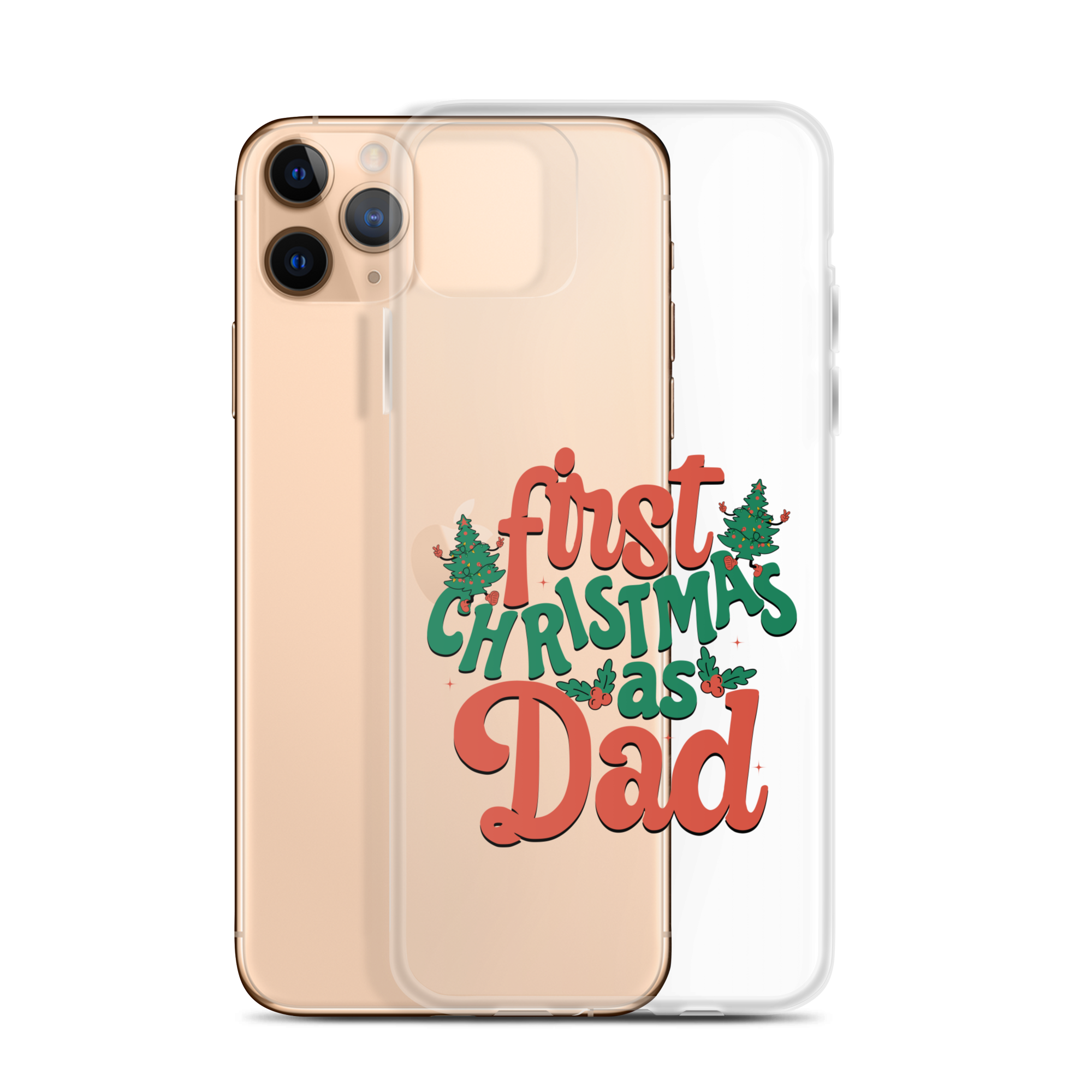 First Christmas As Dad Clear Case for iPhone®