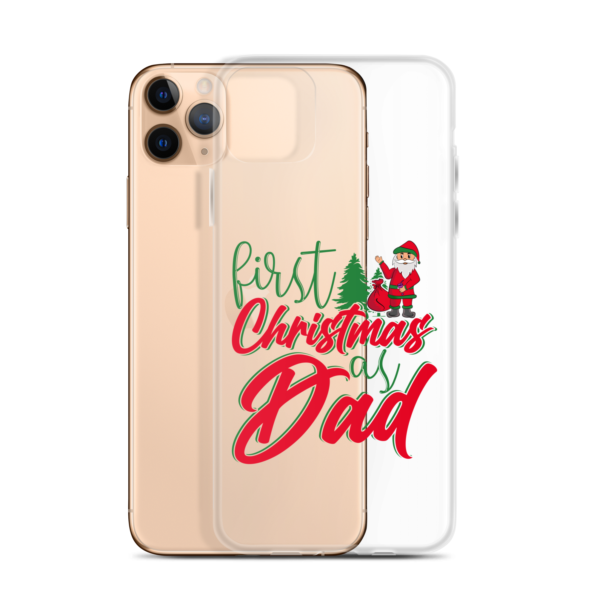 First Christmas As Dad Clear Case for iPhone®