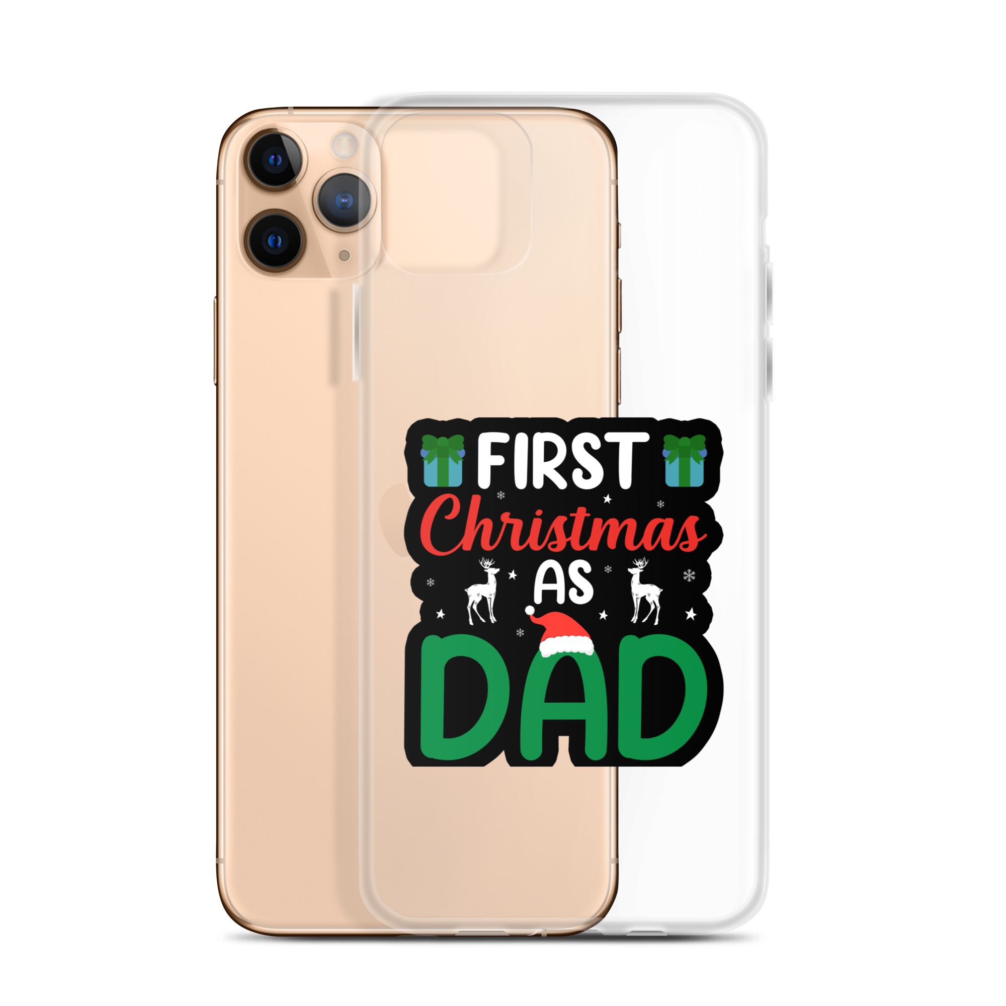 First Christmas As Dad Clear Case for iPhone®