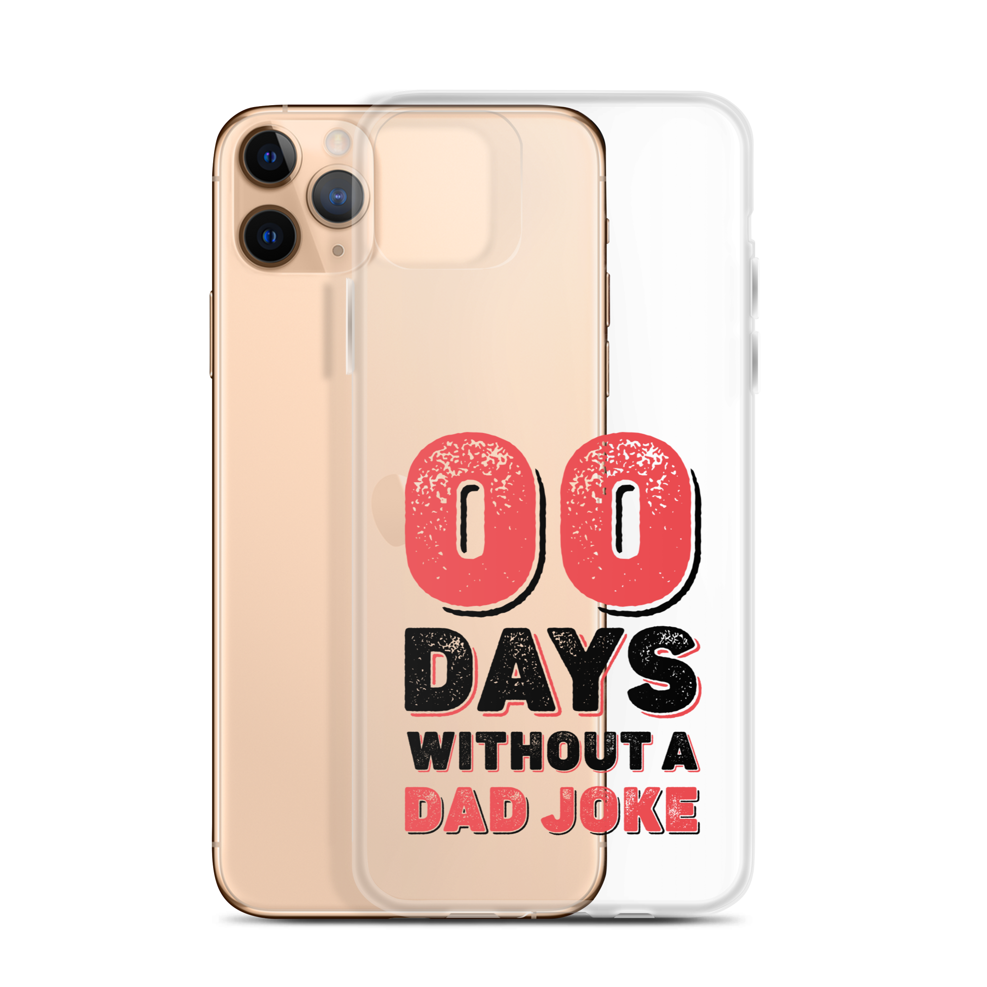 Zero Days Without A Dad Joke Clear Case for iPhone®