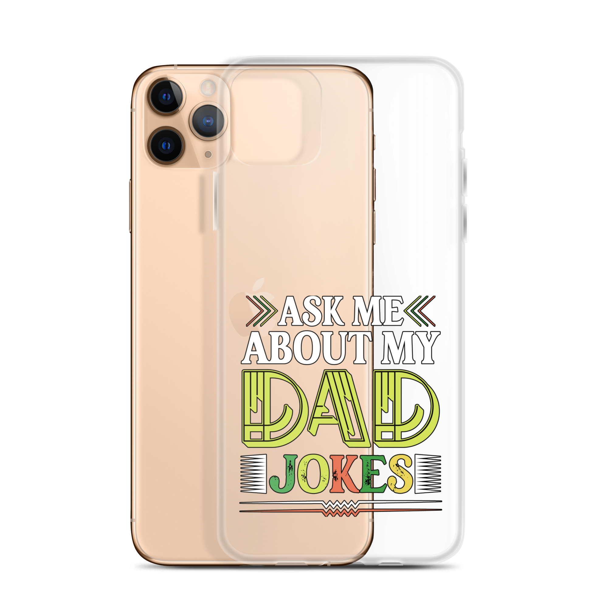 Ask Me About My Dad Jokes Clear Case for iPhone®