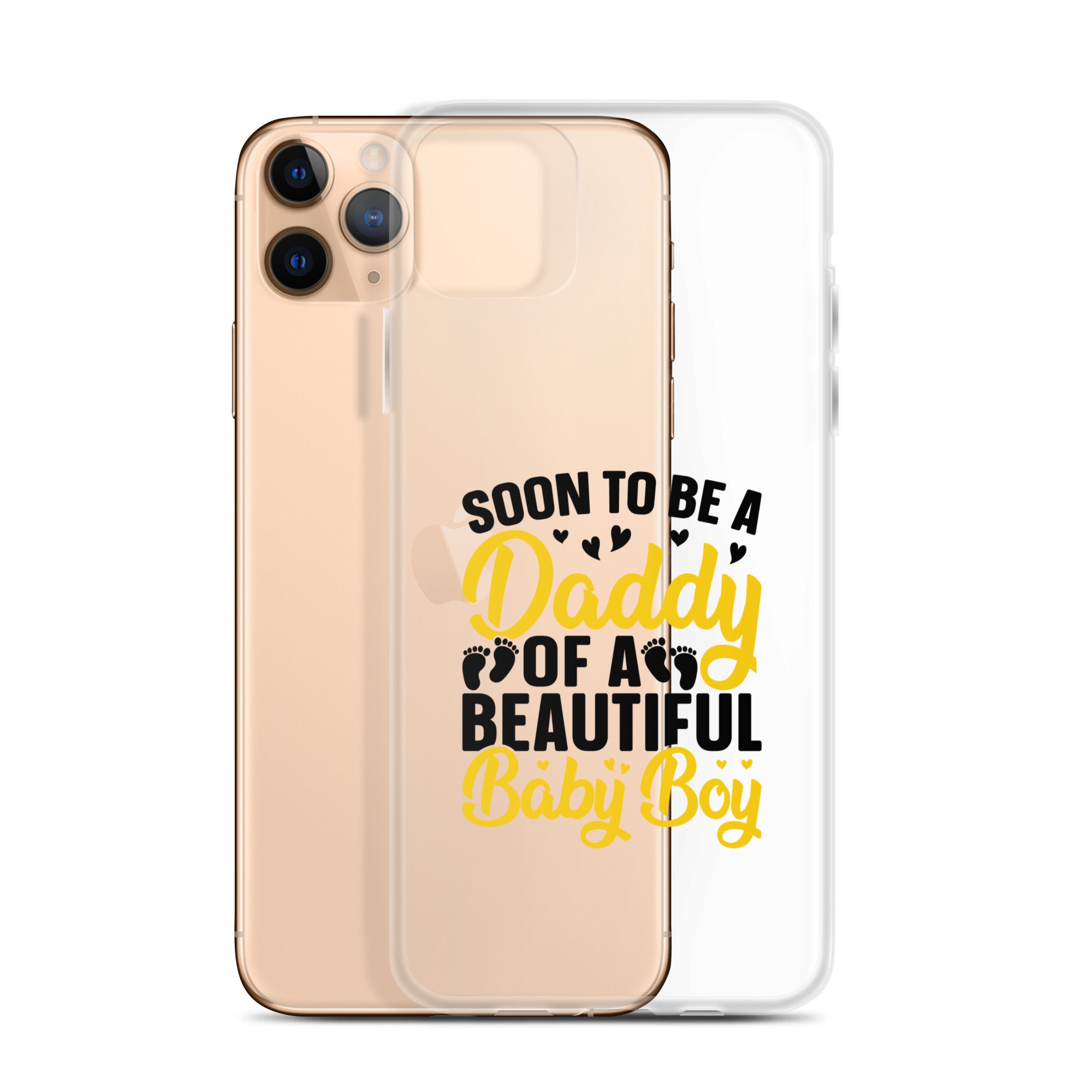 Soon To Be A Daddy For Boy Clear Case for iPhone®