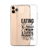 Eating Donuts For Two Funny Pregnant Mom Clear Case for iPhone®