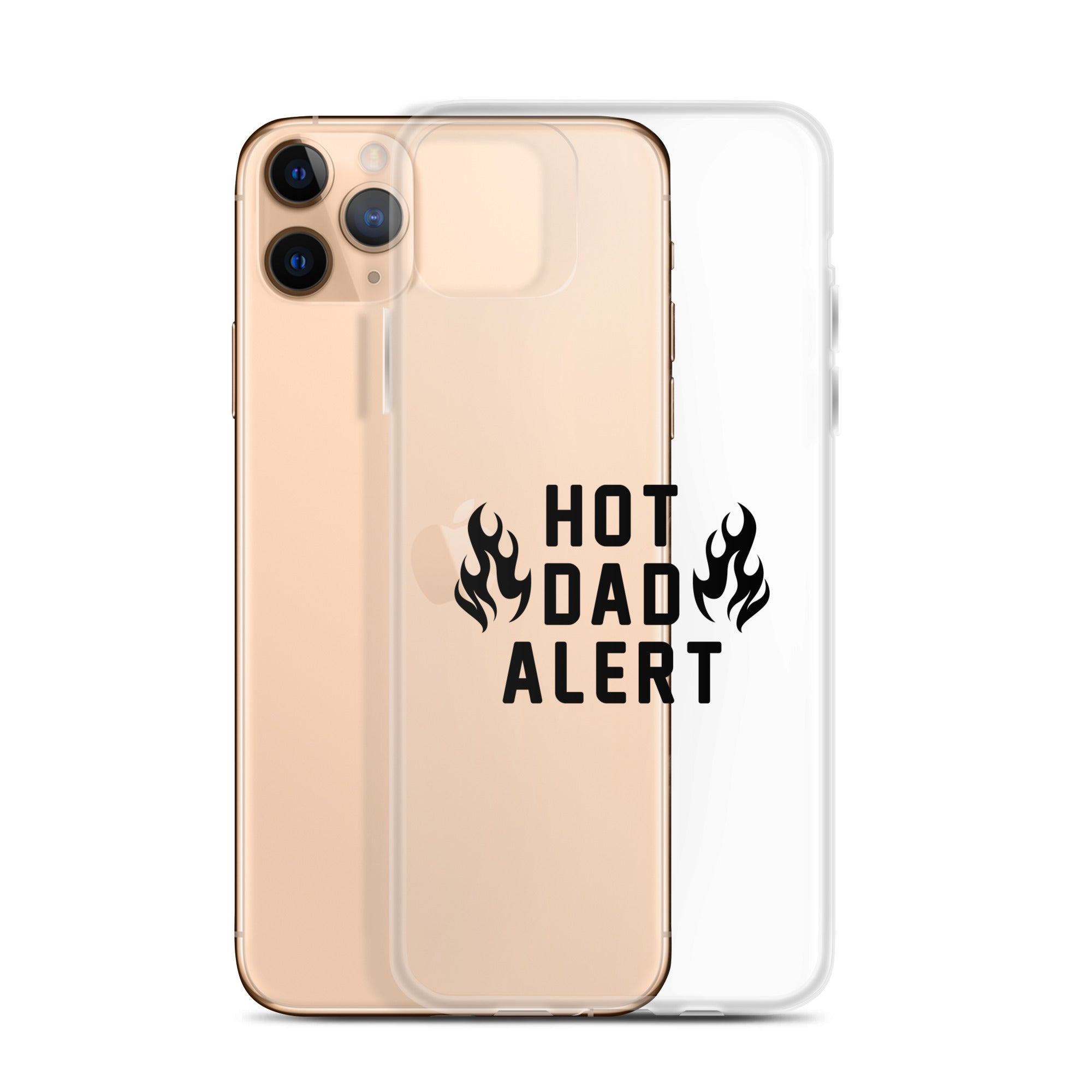 Hot Dad Alert Clear Case for iPhone®