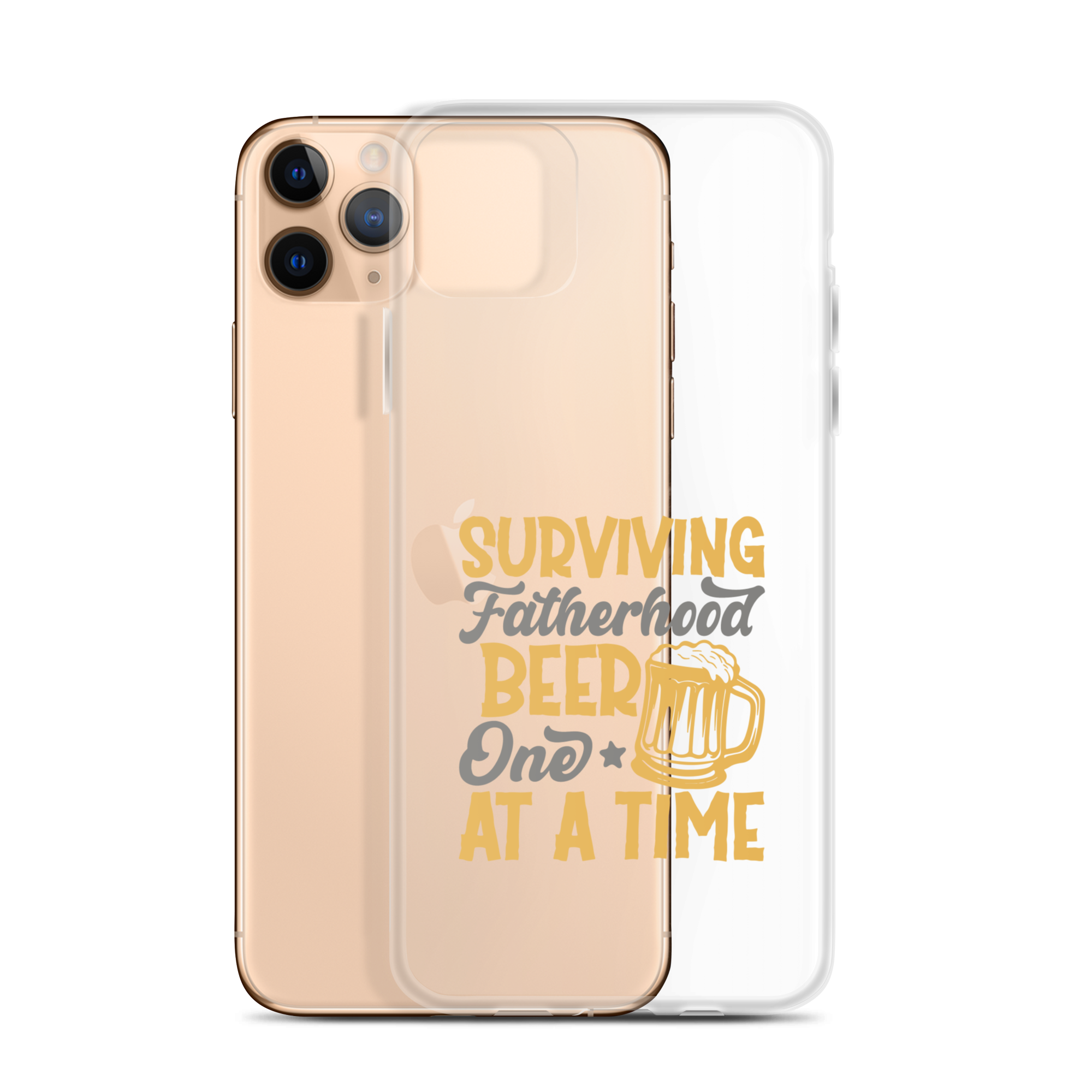 Surviving Fatherhood One Beer At A time Clear Case for iPhone®