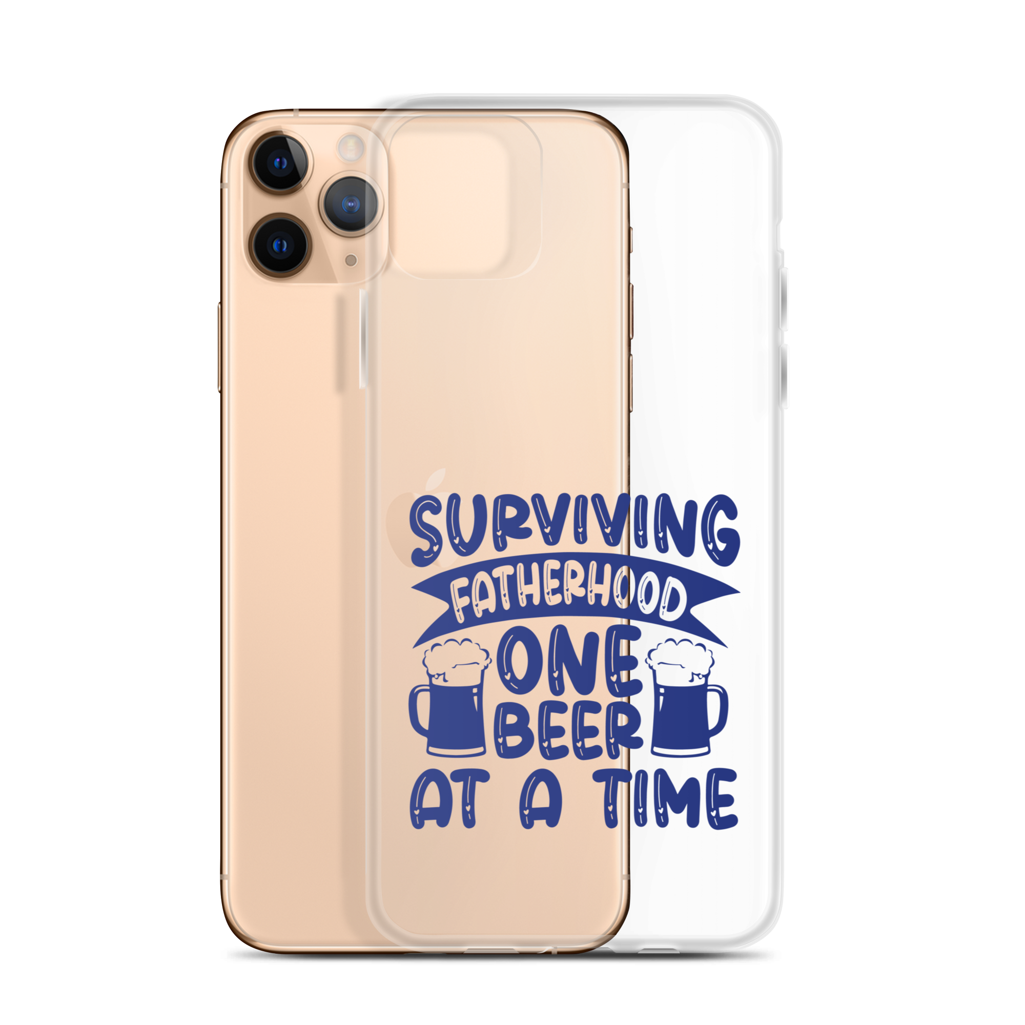 Surviving Fatherhood One Beer At A time Clear Case for iPhone®