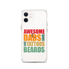 Awesome Dads Tattoos Beards Clear Case for iPhone®