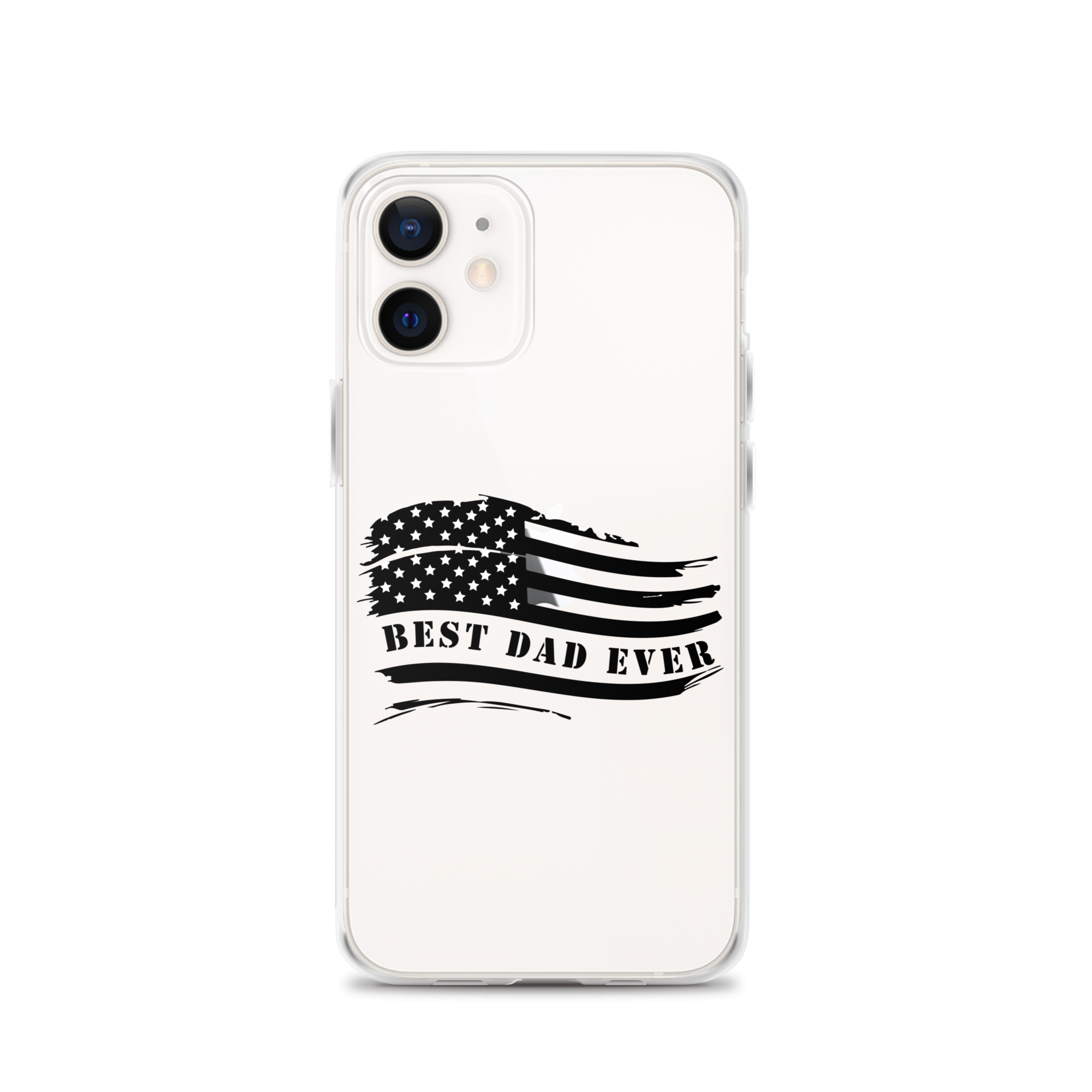 Best Dad Ever American Flag Clear Case for iPhone®