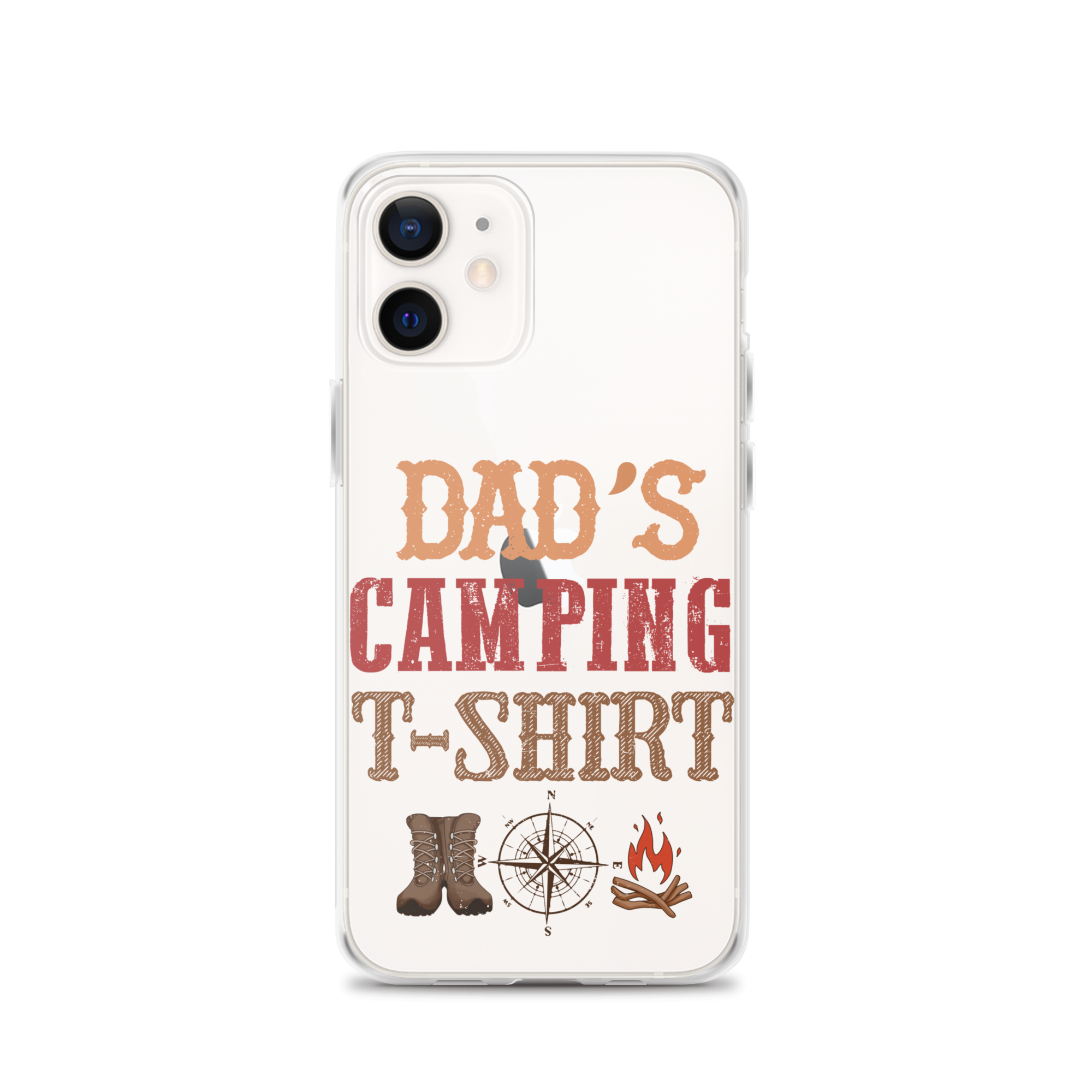 Dad's Camping T-Shirt Clear Case for iPhone®