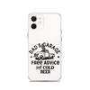 Dad's Garage Free Advice And Cold Beer Clear Case for iPhone®