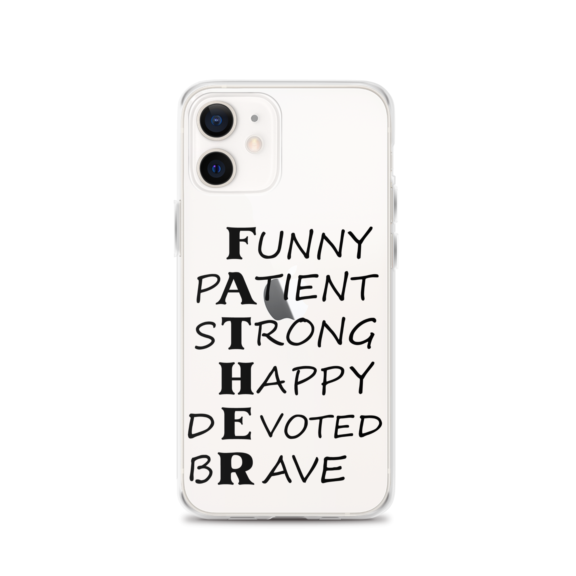 Funny Patient Strong Happy Devoted Brave Clear Case for iPhone®