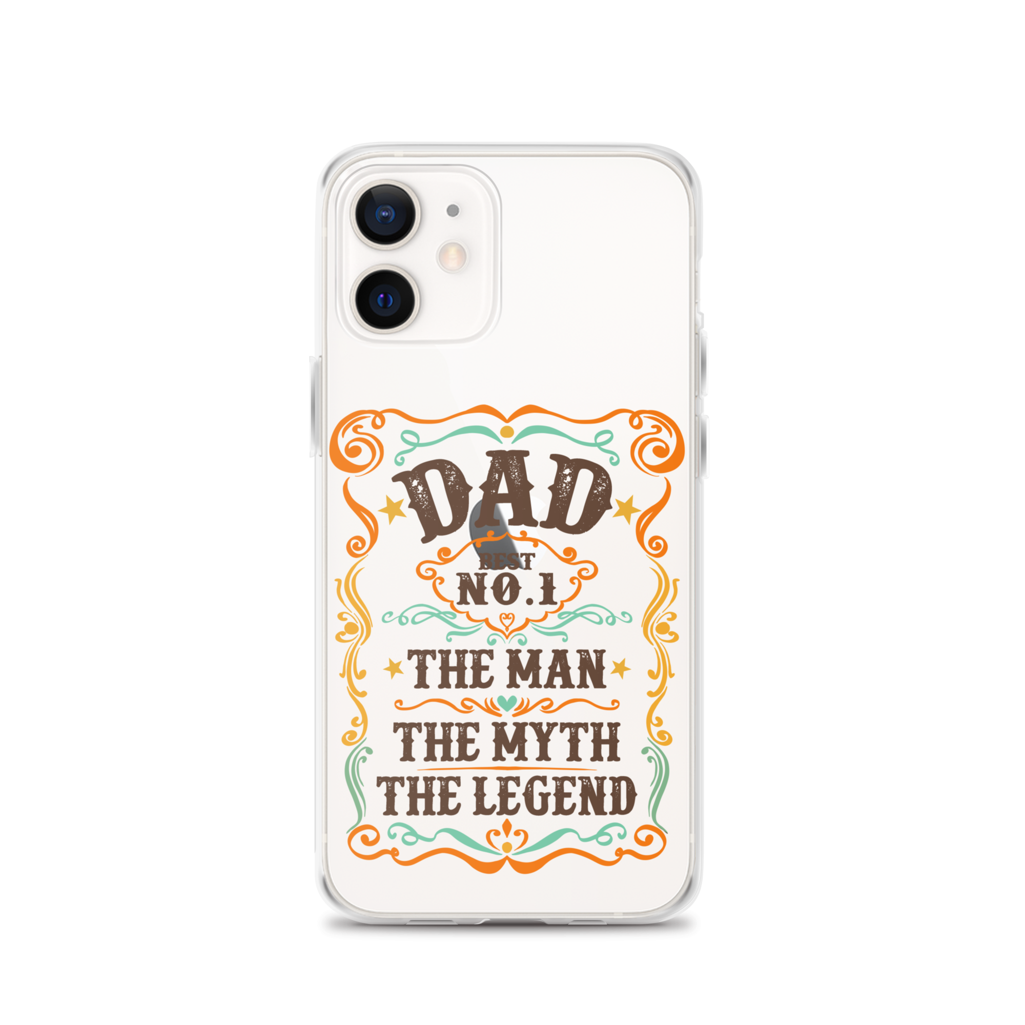 Dad Best Number 1 The Man The Myth The Legend Clear Case for iPhone®