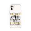 Father And Daughter Tide By Hand Heart To Heart Clear Case for iPhone®