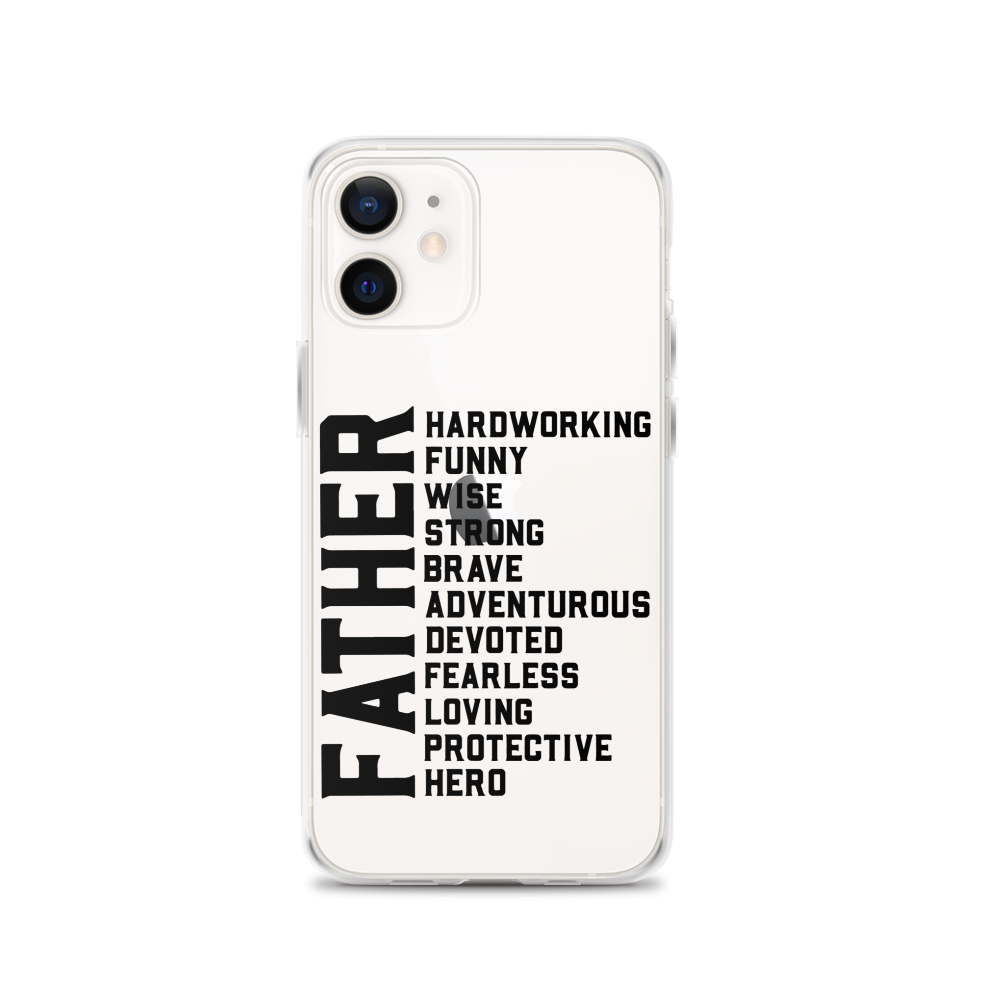 Father Hardworking funny Wise Strong Clear Case for iPhone®