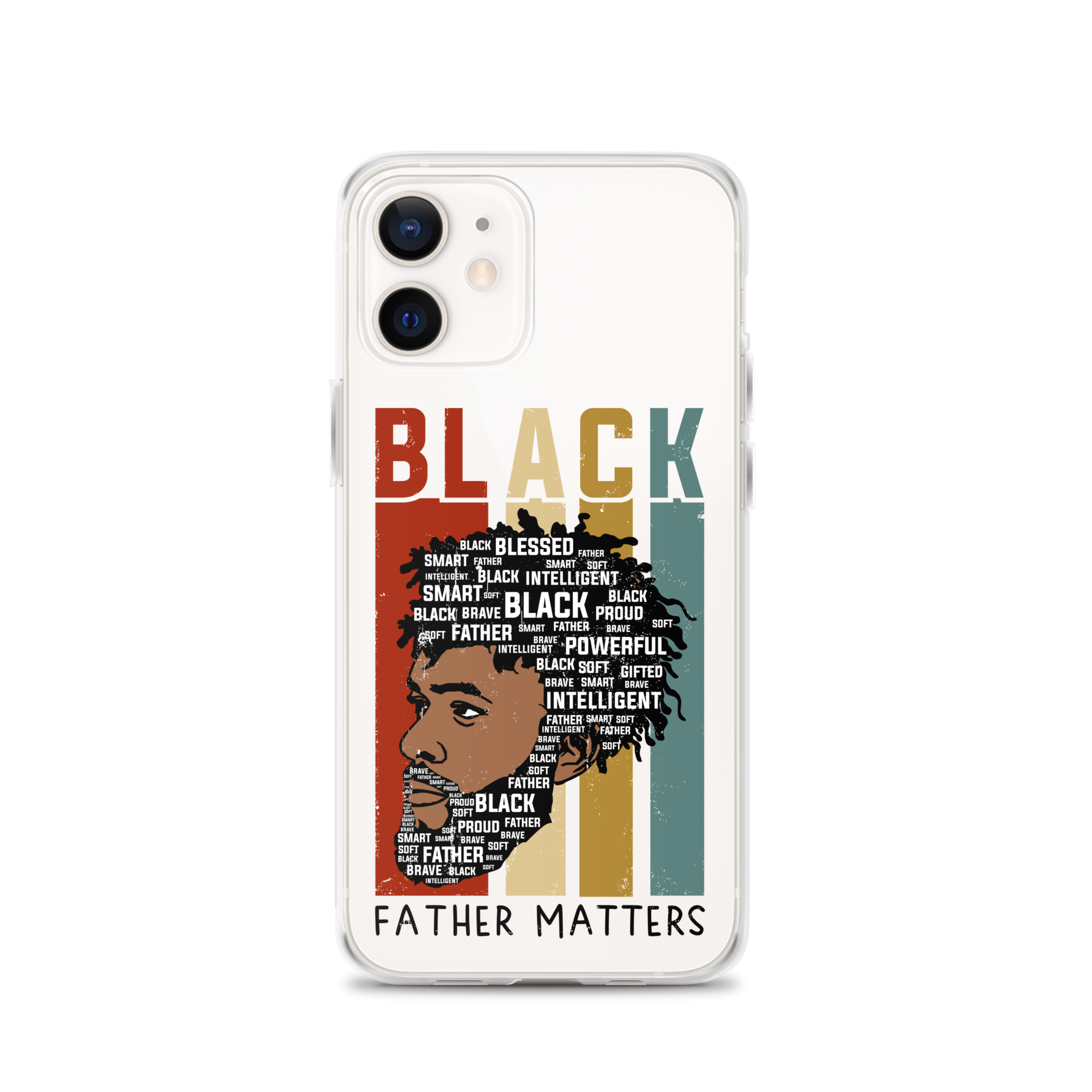 Black Father Matters Clear Case for iPhone®