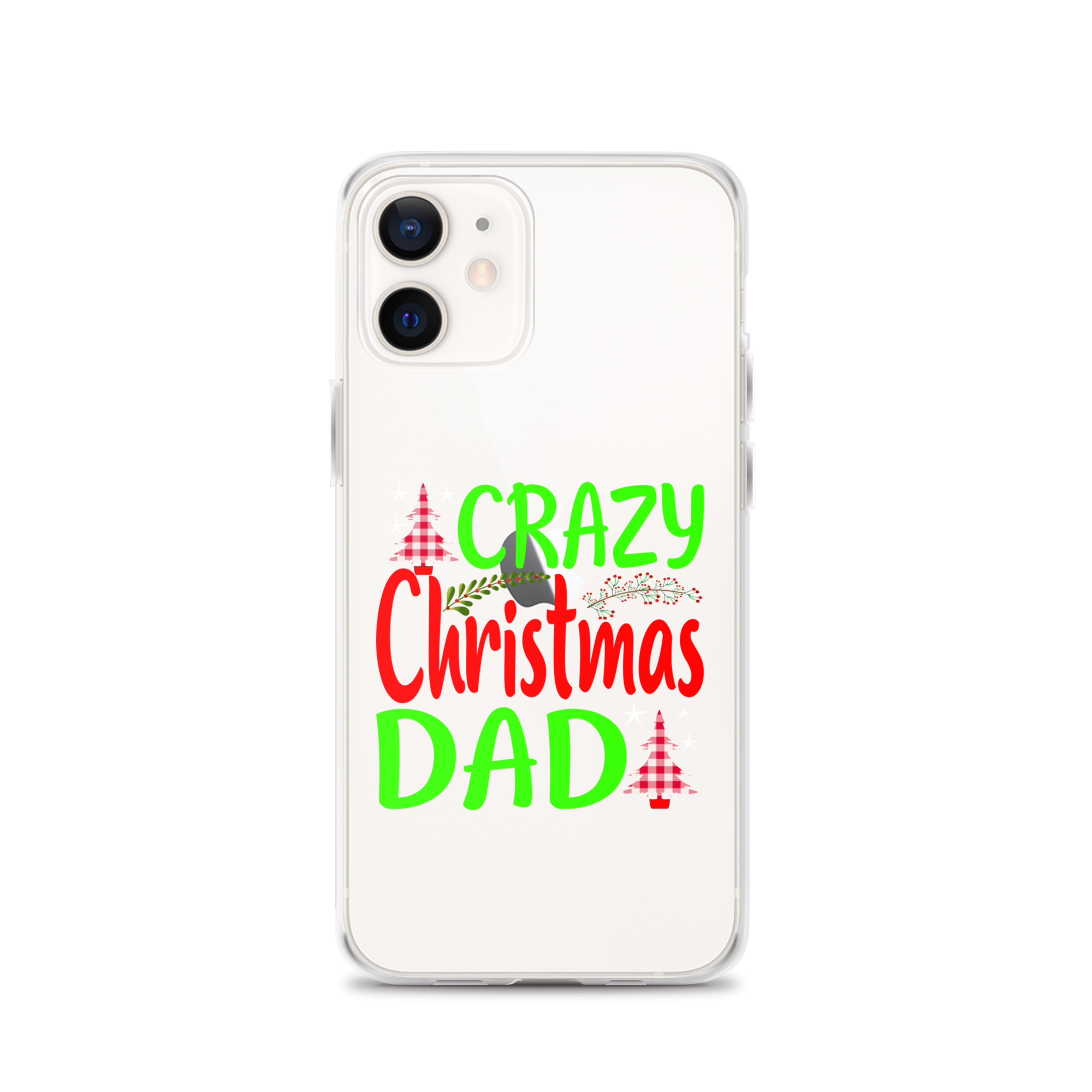 Crazy Christmas Dad Clear Case for iPhone®