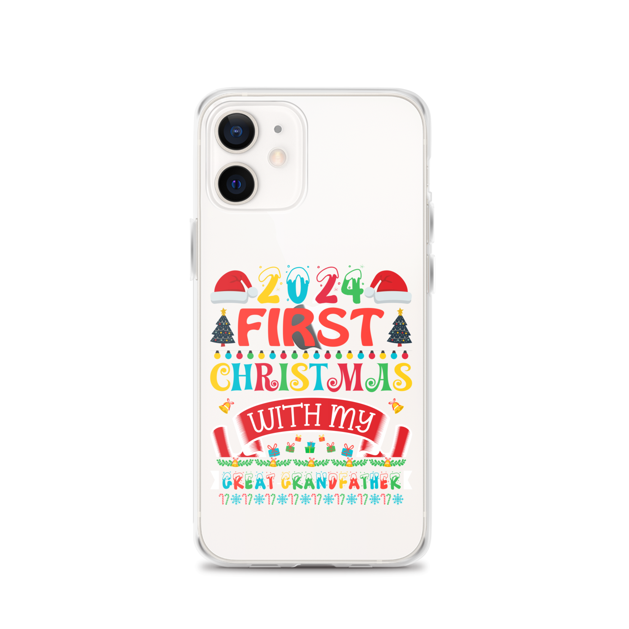 2024 My First Christmas With My Great Grandfather Clear Case for iPhone®