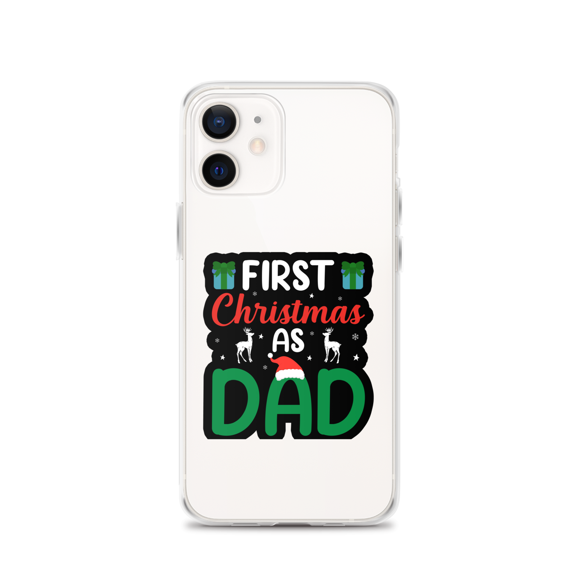 First Christmas As Dad Clear Case for iPhone®