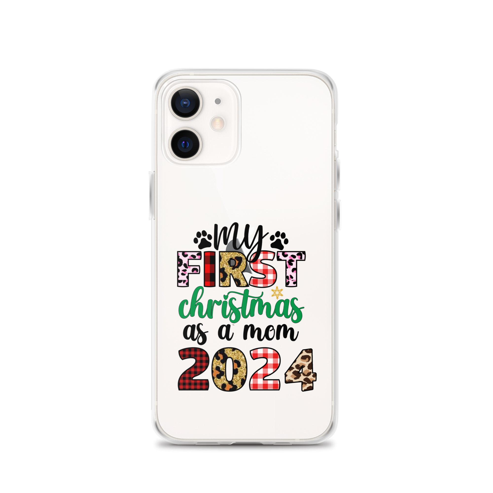 My First Christmas As A mom 2024 Clear Case for iPhone®