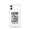 Eating Donuts For Two Funny Pregnant Mom Clear Case for iPhone®