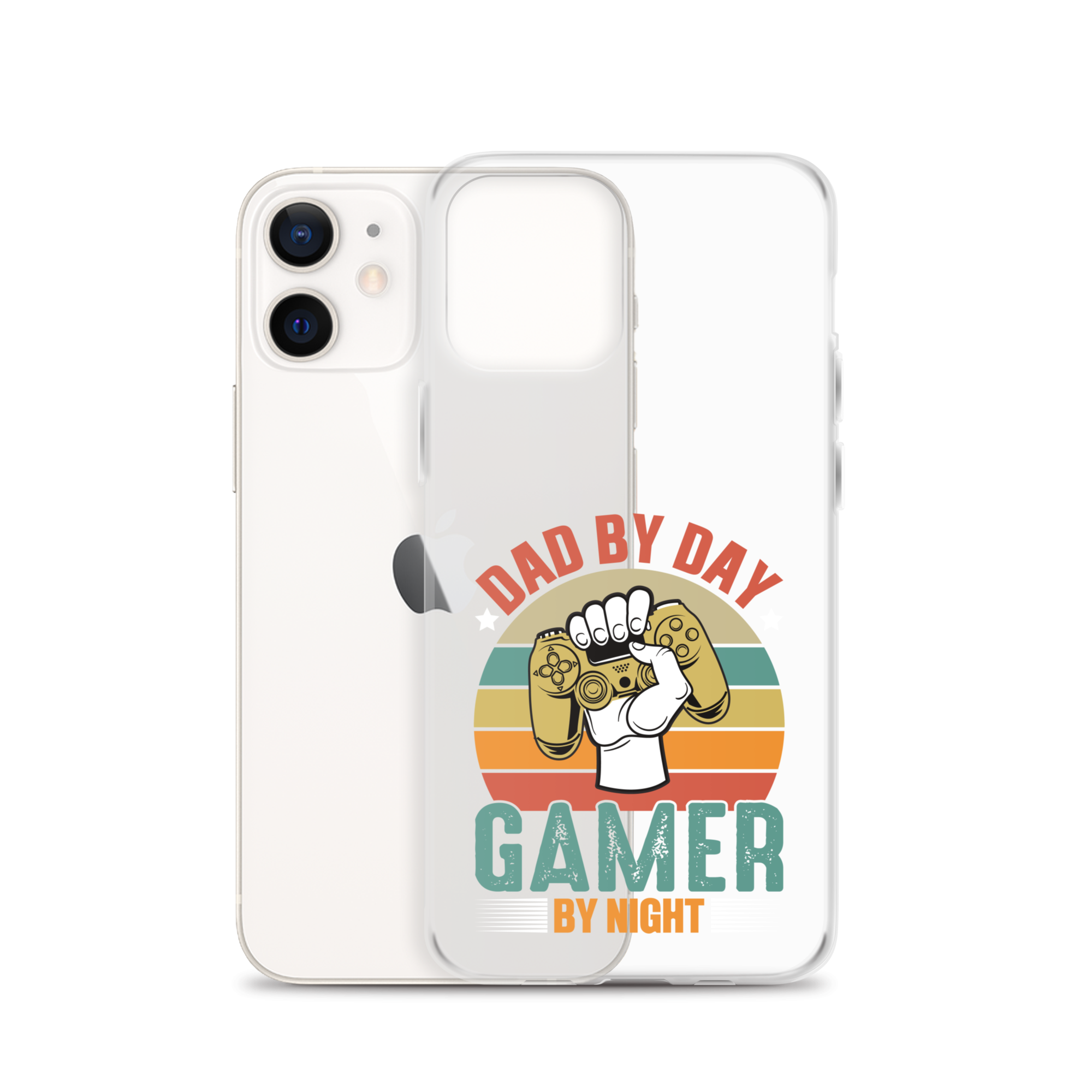 Dad By Day Gamer By Night Clear Case for iPhone®