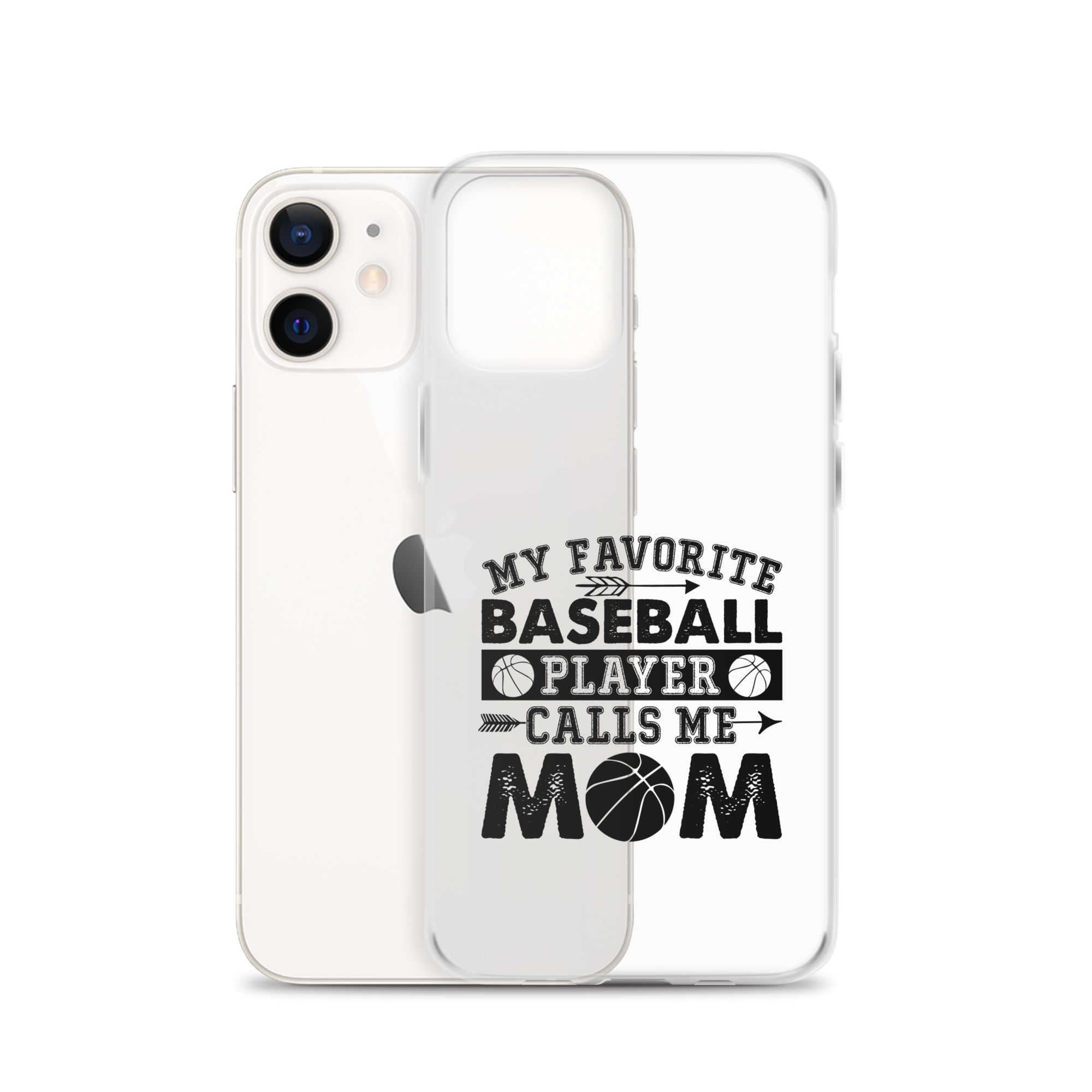 My Favorite Baseball Player Calls Me Mom Clear Case for iPhone®