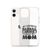 My Favorite Baseball Player Calls Me Mom Clear Case for iPhone®