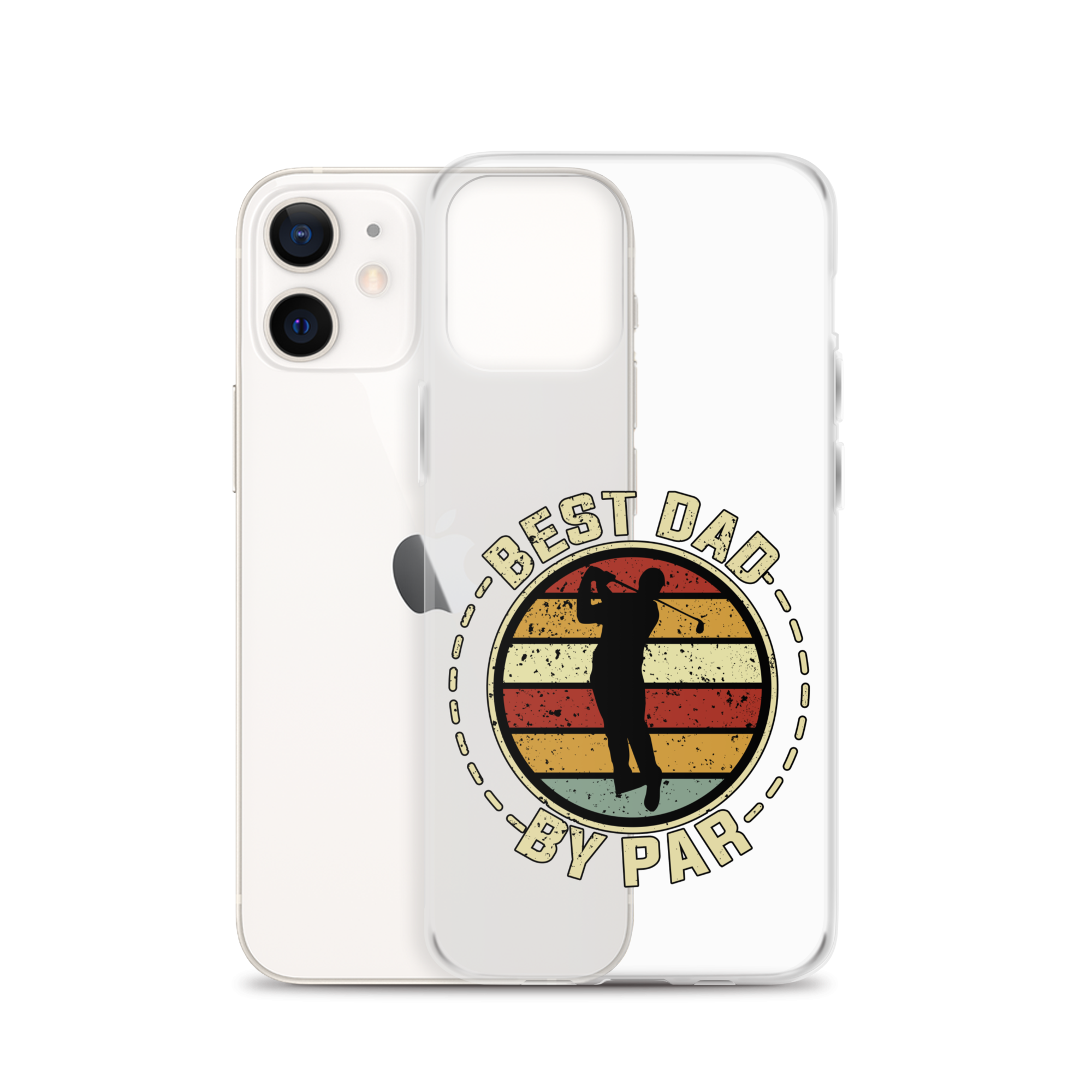 Best Dad By Par Clear Clear Case for iPhone®