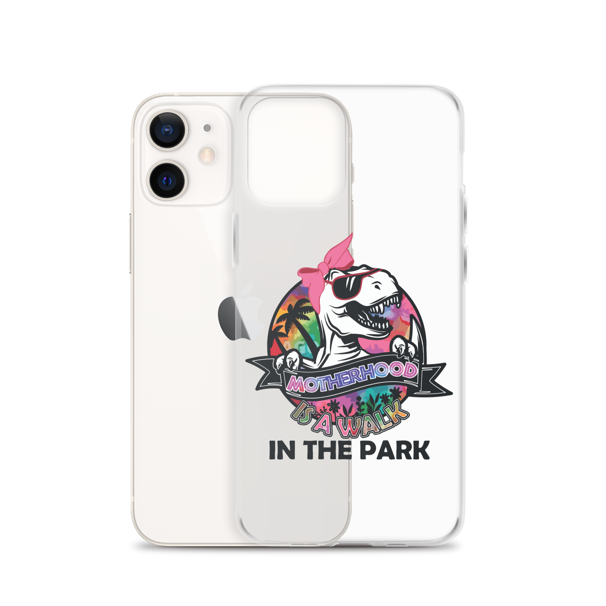 Motherhood Is A Walk In The Park Clear Case for iPhone®