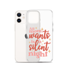 All Mom Wants Is A Silent Night Clear Case for iPhone®