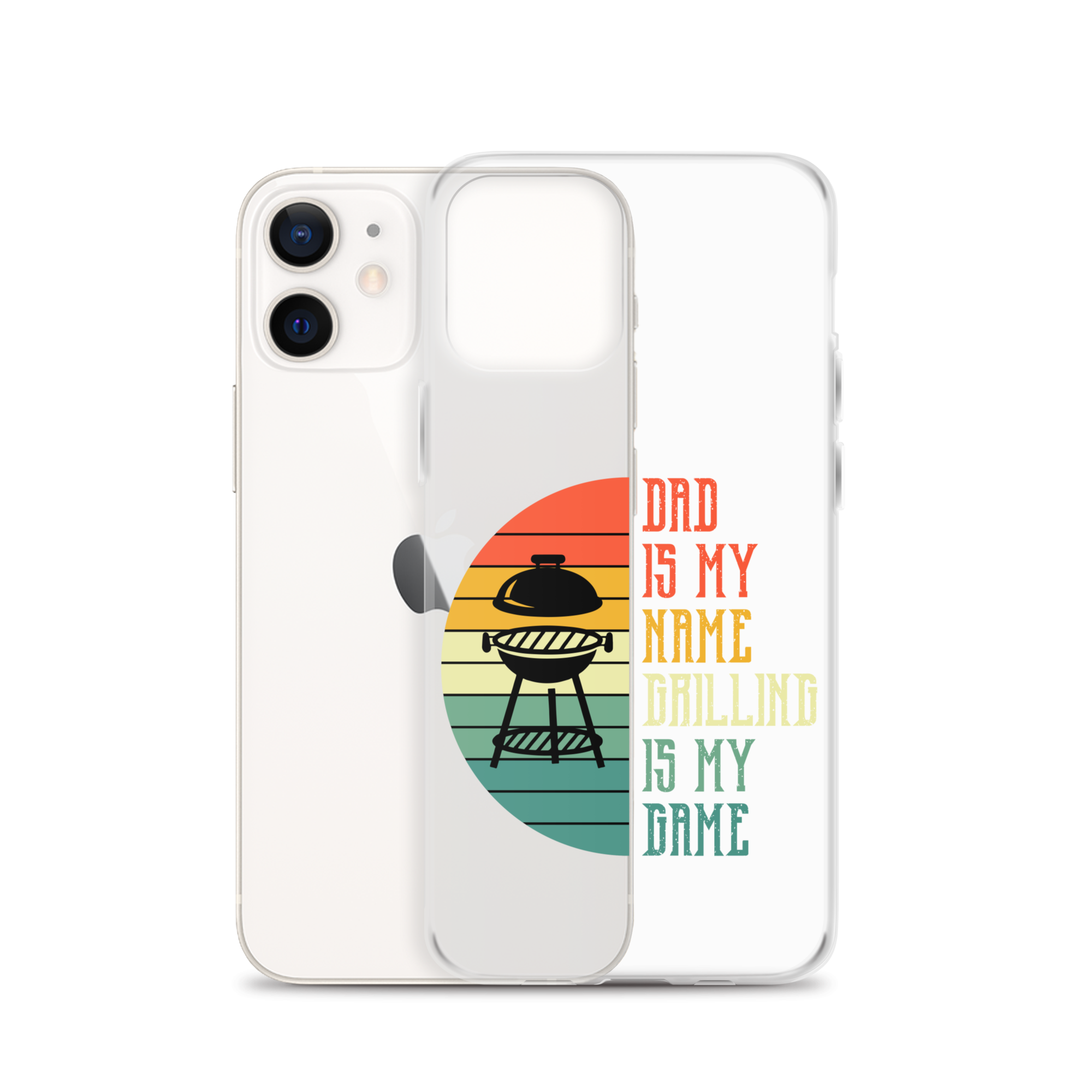 Dad Is My Name Grilling Is My Game Clear Case for iPhone®