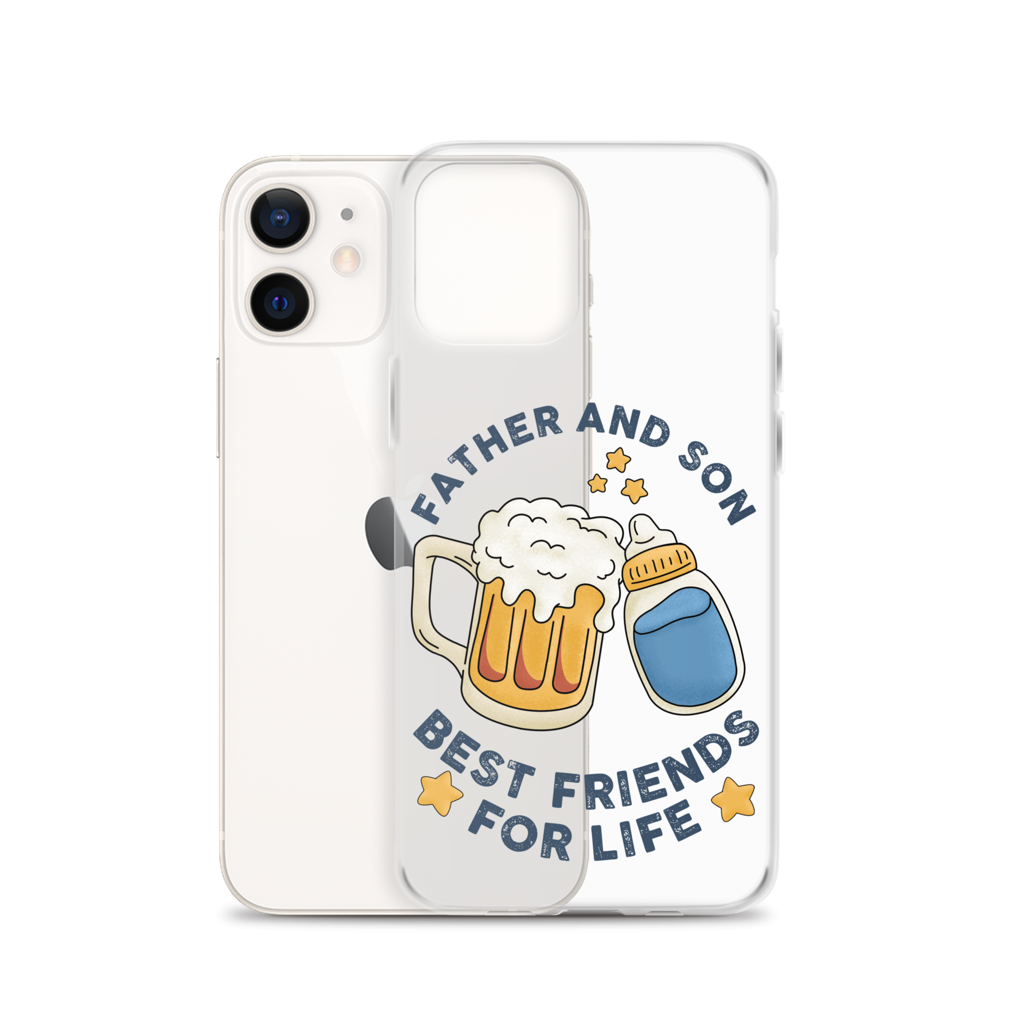 Father And Son Best Friends For Life Clear Case for iPhone®