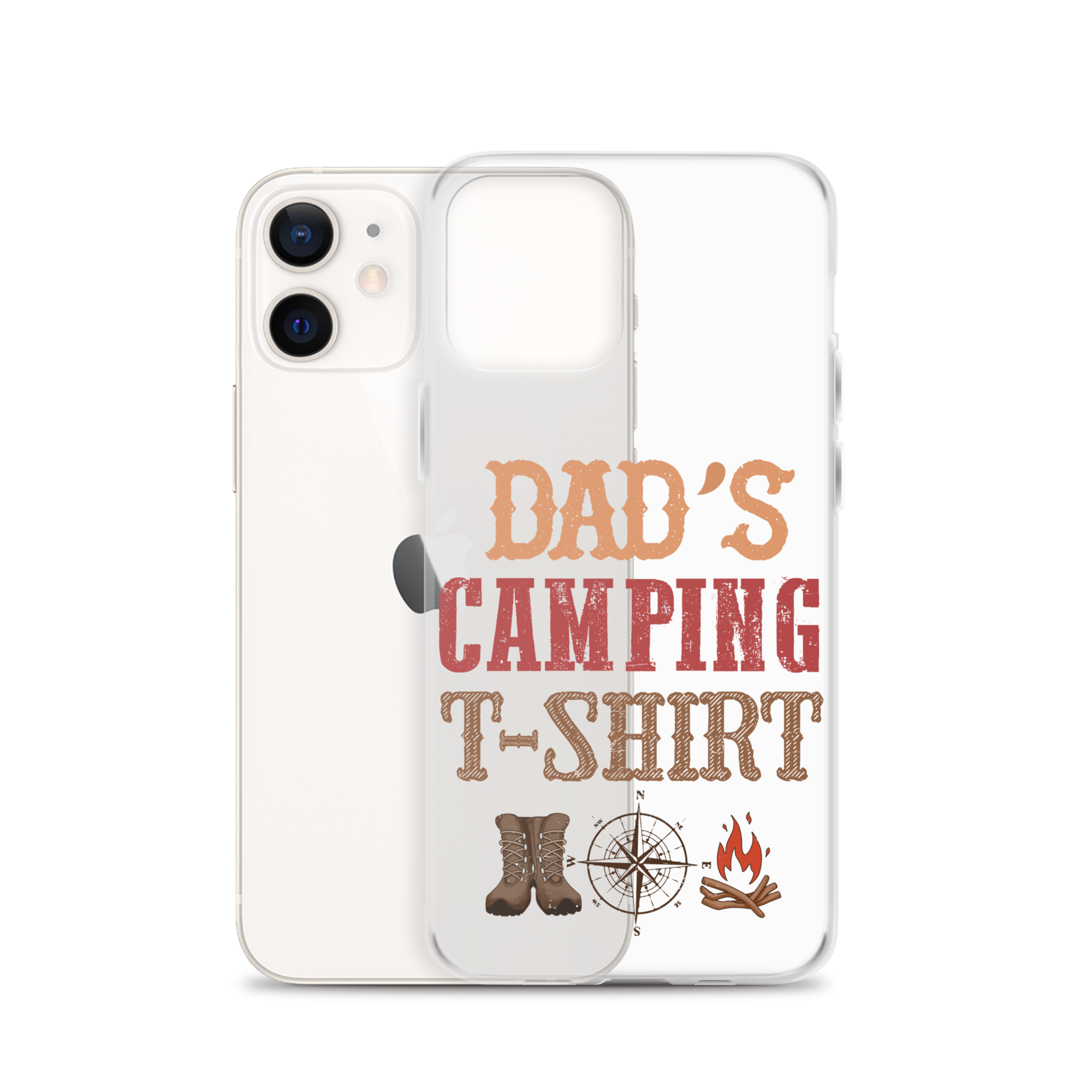 Dad's Camping T-Shirt Clear Case for iPhone®