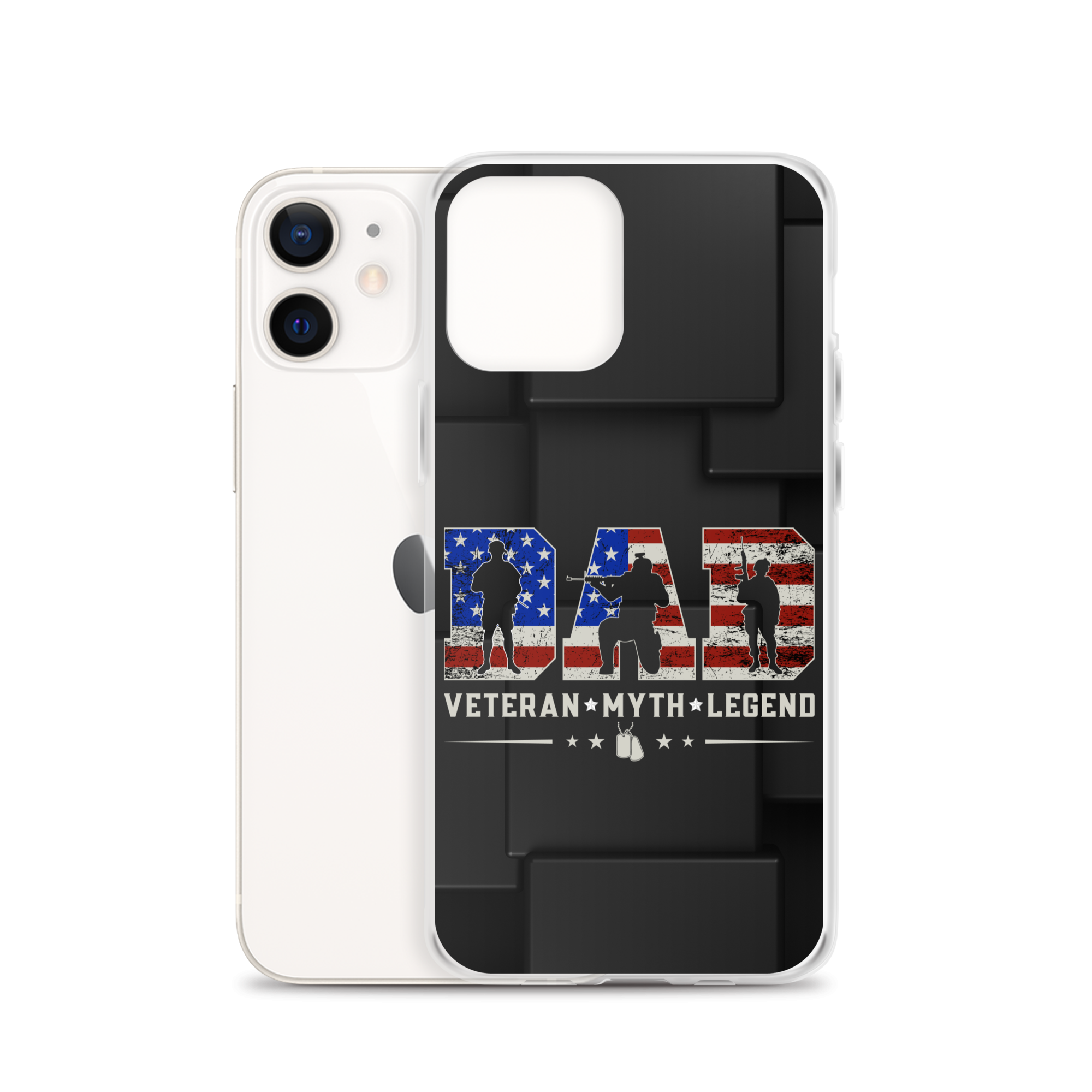 Dad Veteran Myth Legend Clear Case for iPhone®