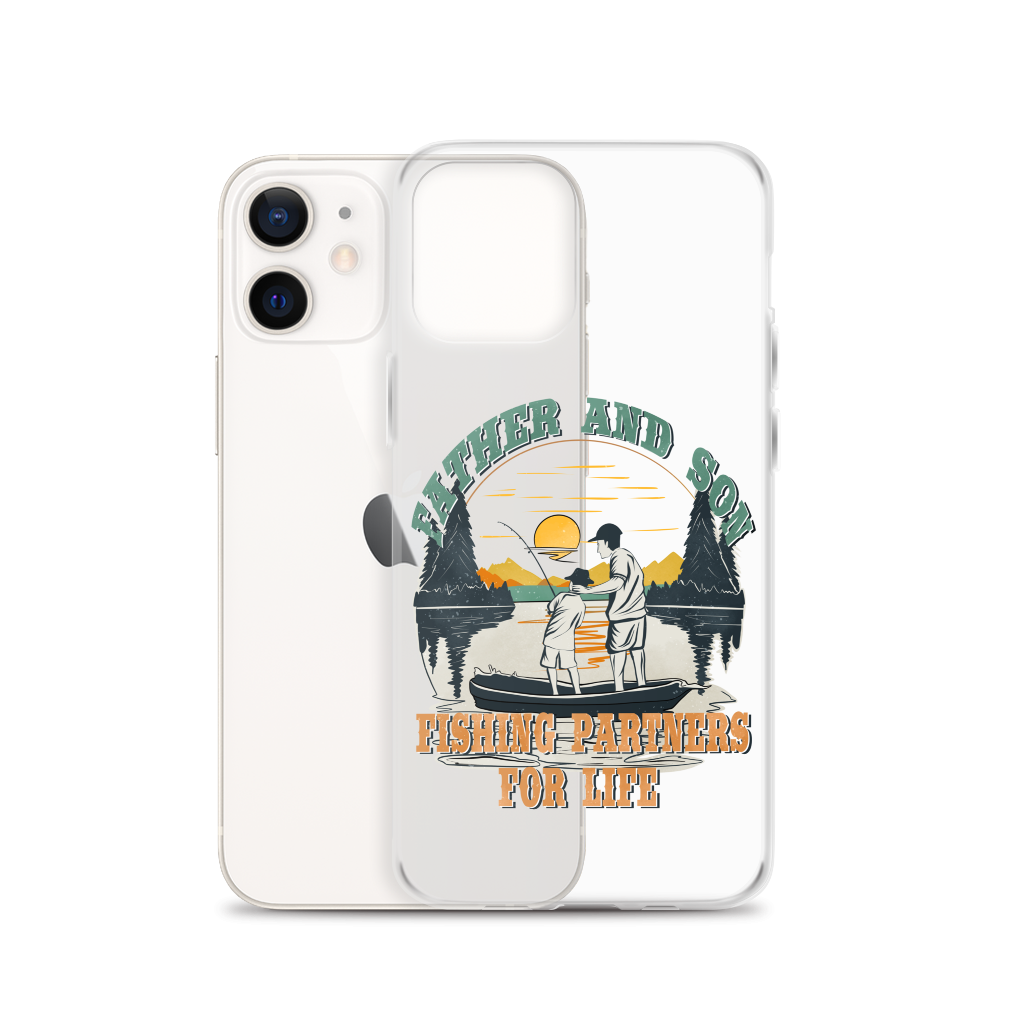 Father And Son Fishing Partners For Life Clear Case for iPhone®