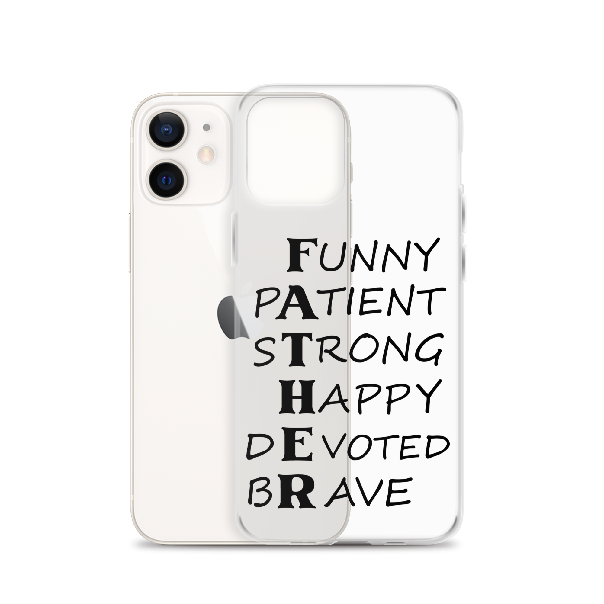 Funny Patient Strong Happy Devoted Brave Clear Case for iPhone®