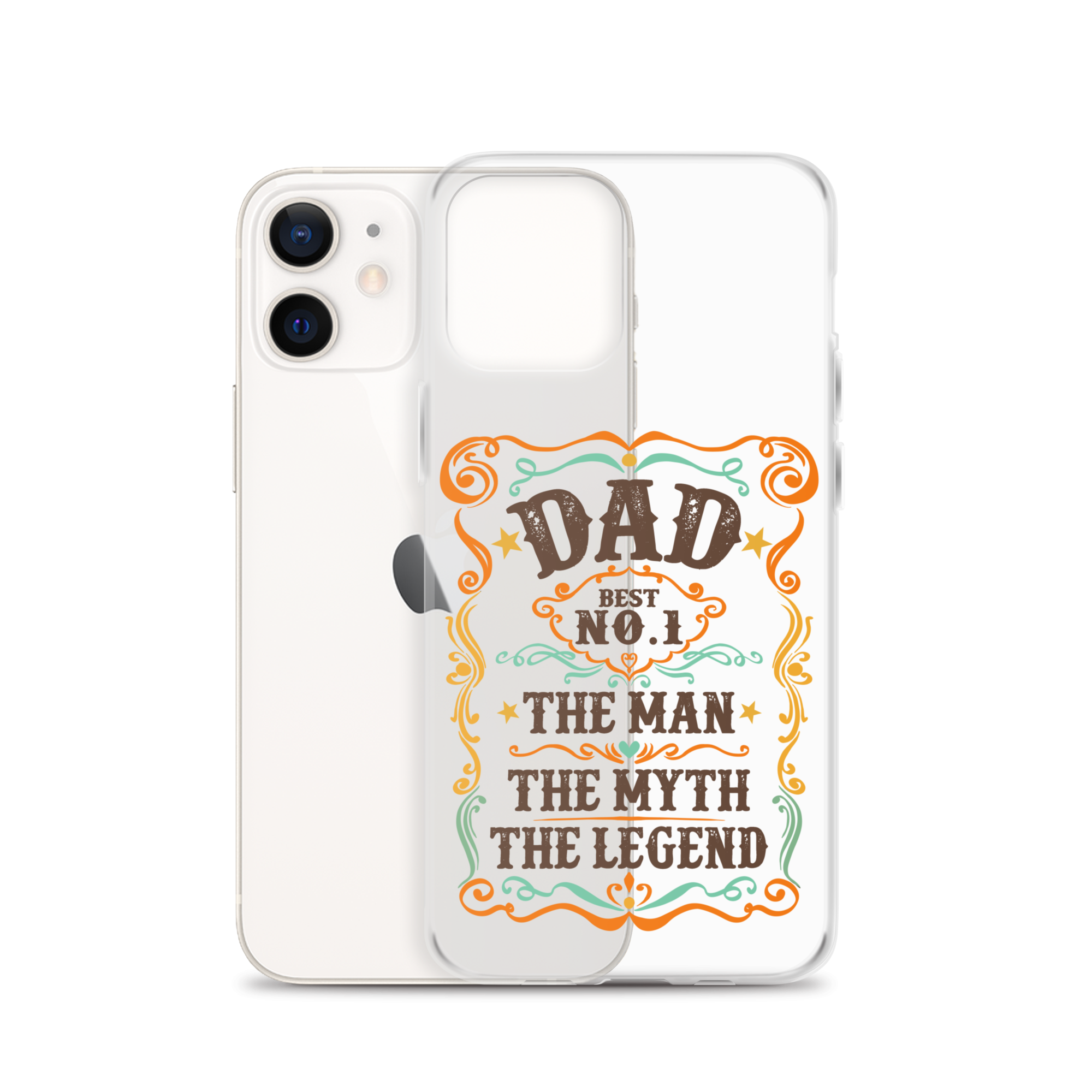 Dad Best Number 1 The Man The Myth The Legend Clear Case for iPhone®