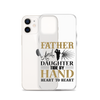 Father And Daughter Tide By Hand Heart To Heart Clear Case for iPhone®