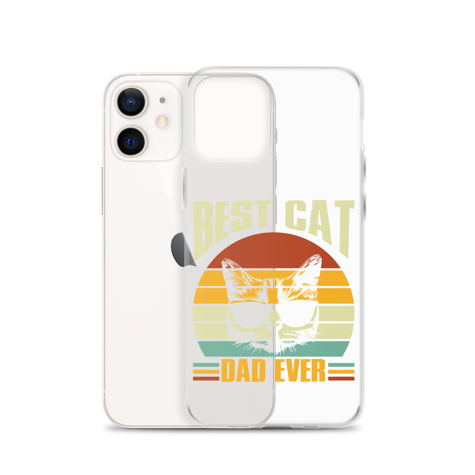 Best Cat Dad Ever Clear Case for iPhone®