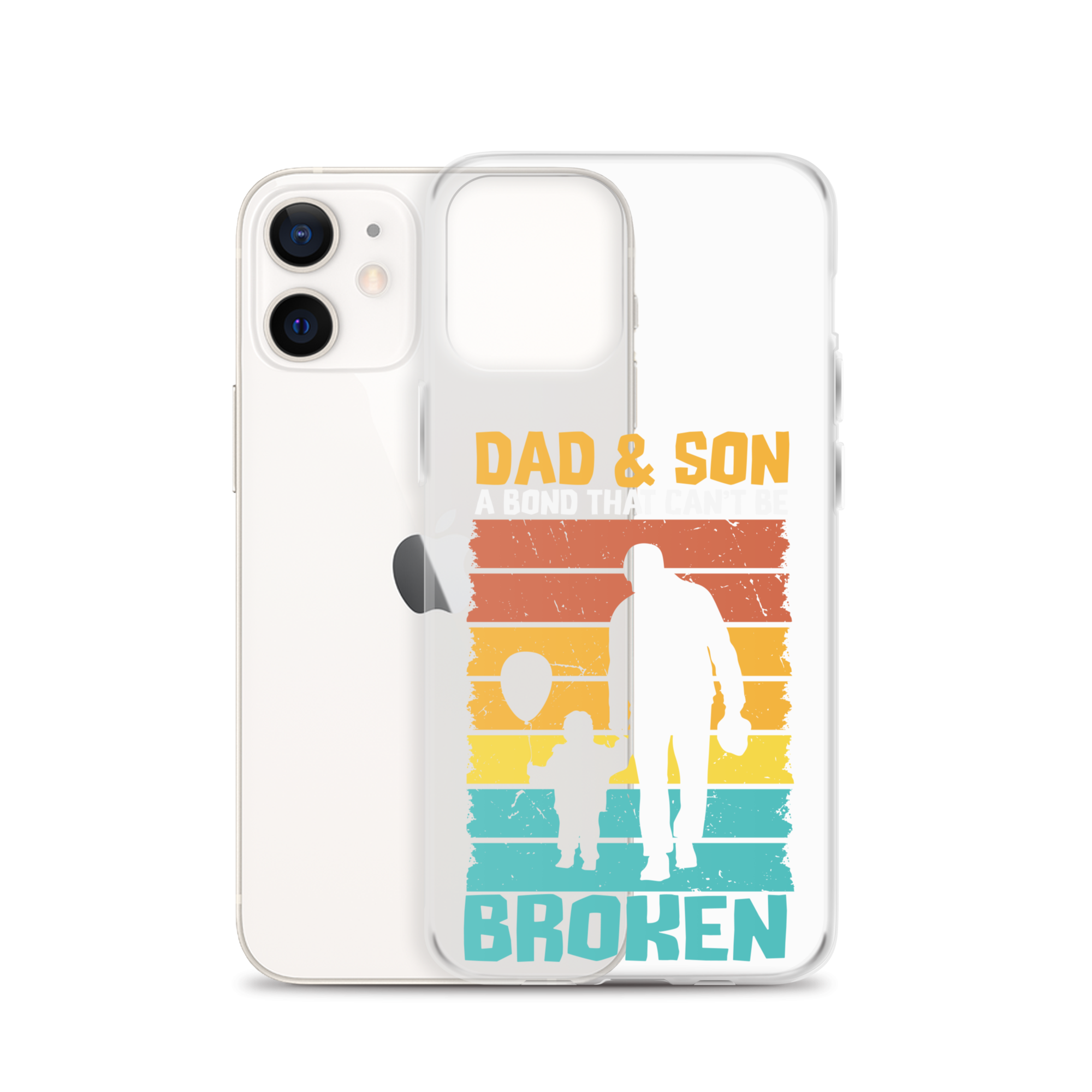 Dad And Son A Bond that can't Be Broken Clear Case for iPhone®