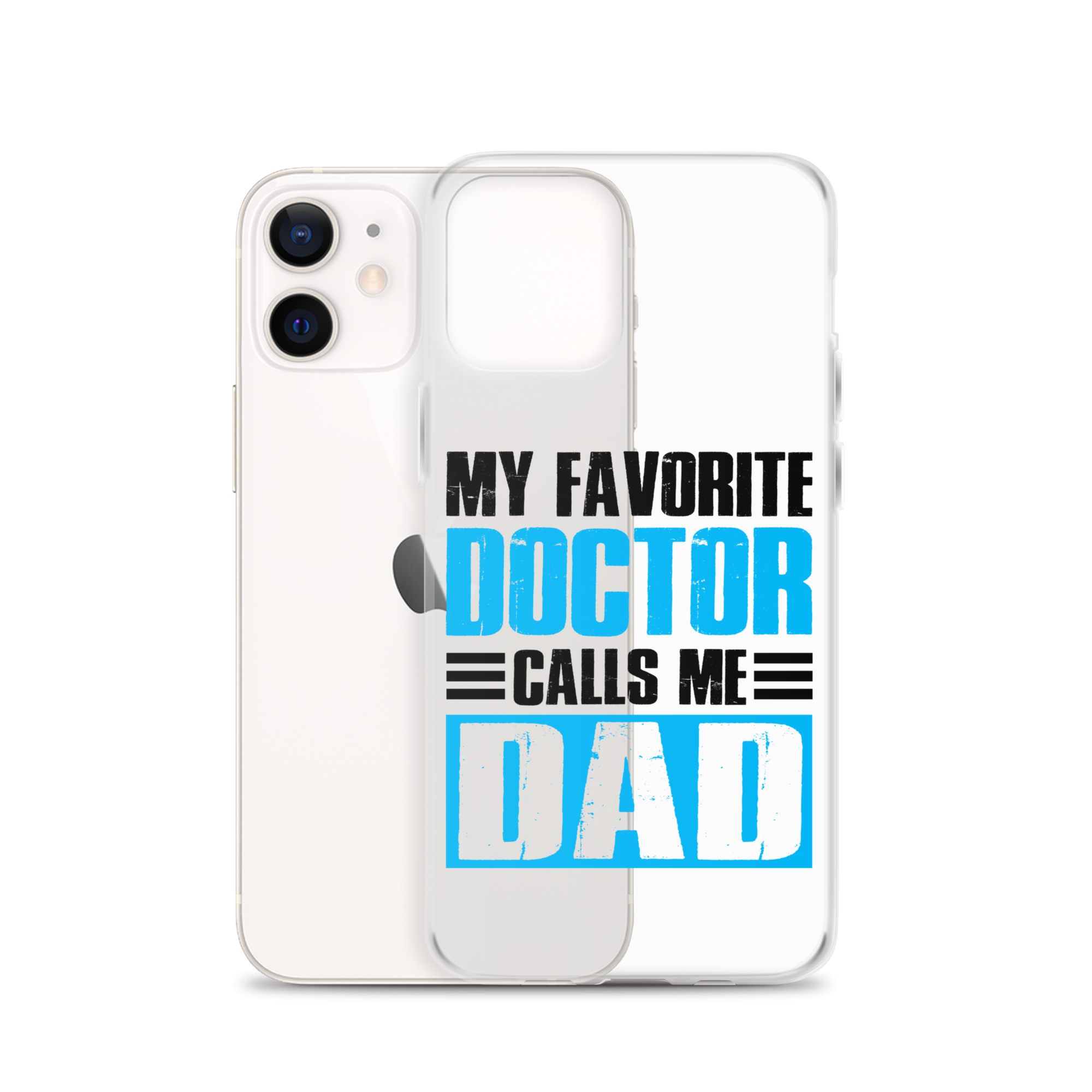 Mer Dad Don't Mess With My Mermaid Clear Case for iPhone®