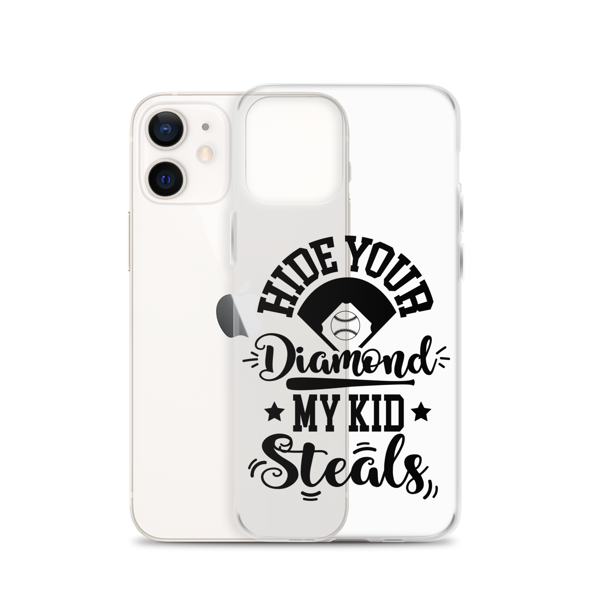 Hide Your Diamond My Kid Steals Clear Case for iPhone®