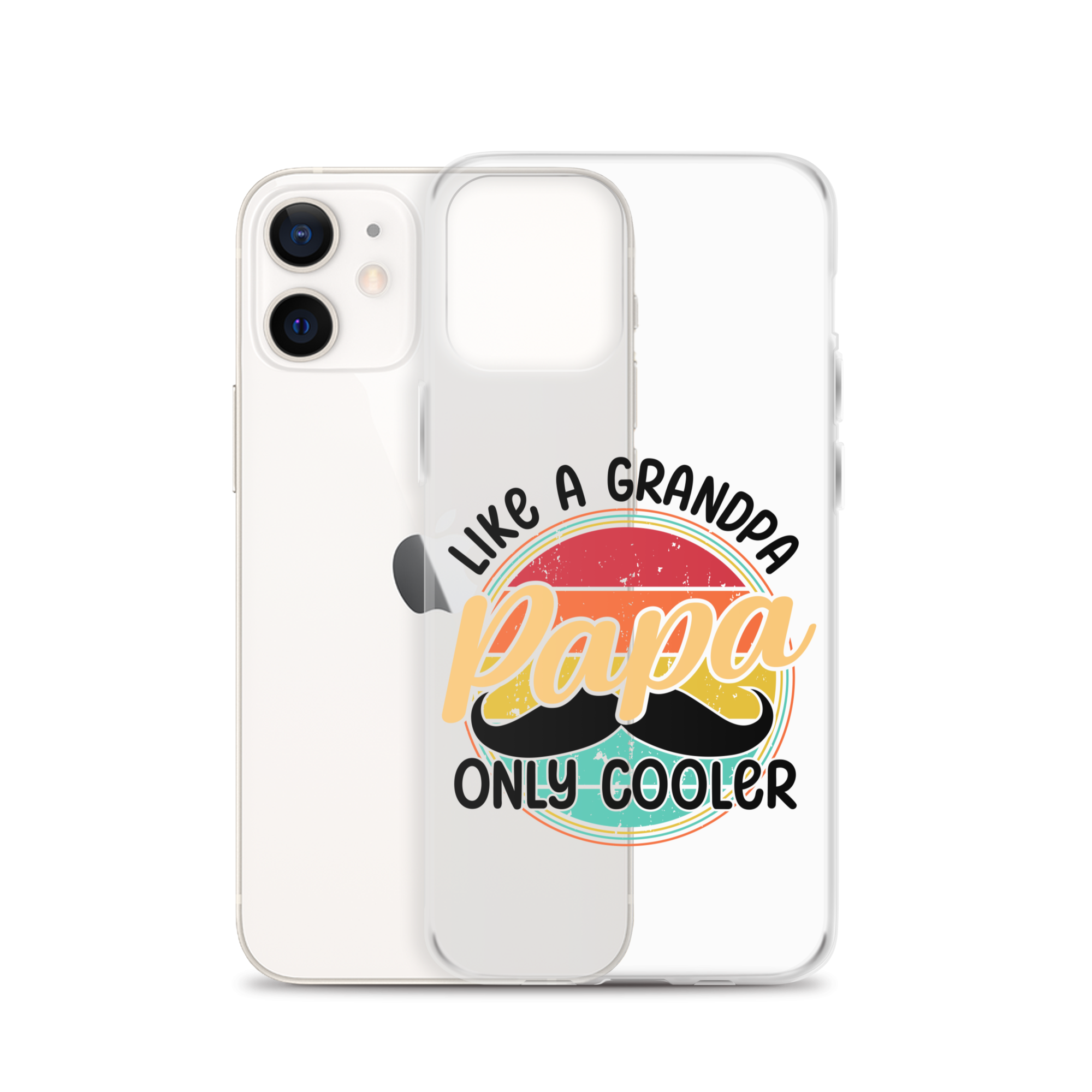 Papa Like A Grandpa Only Cooler Clear Case for iPhone®