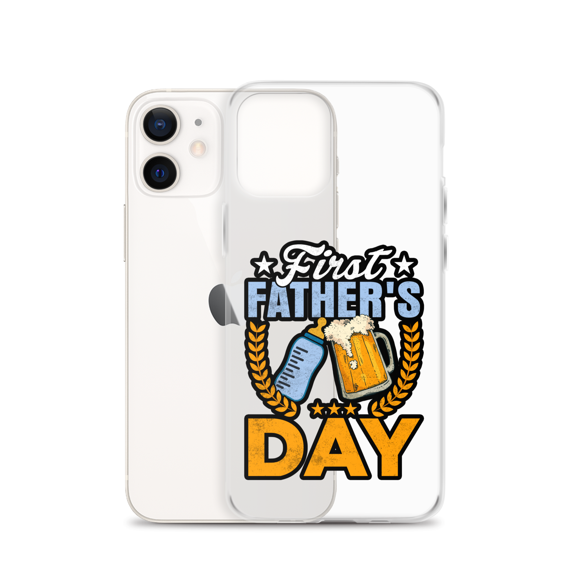 Father's First Day Clear Case for iPhone®