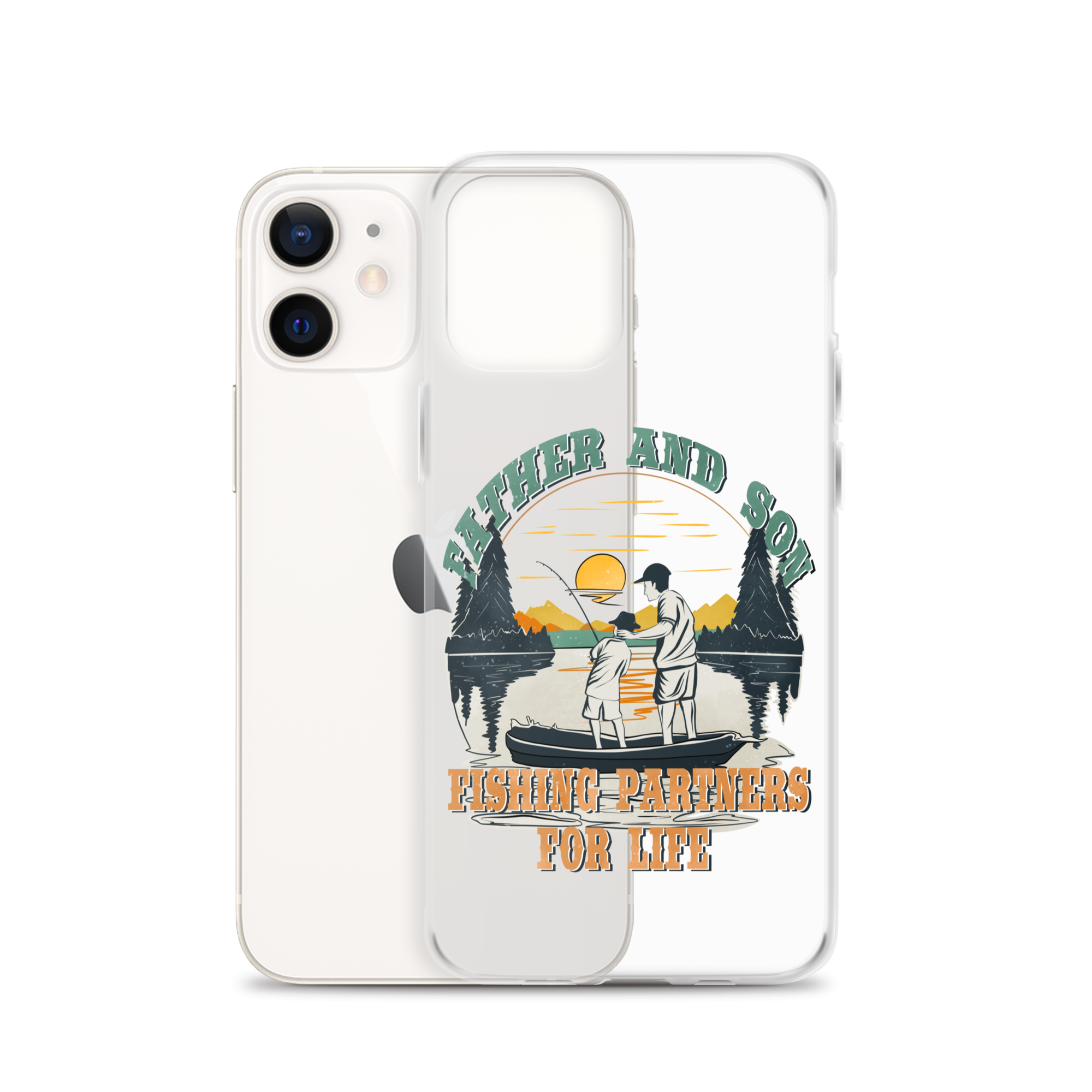 Father And Son Fishing Partners For Life Clear Case for iPhone®