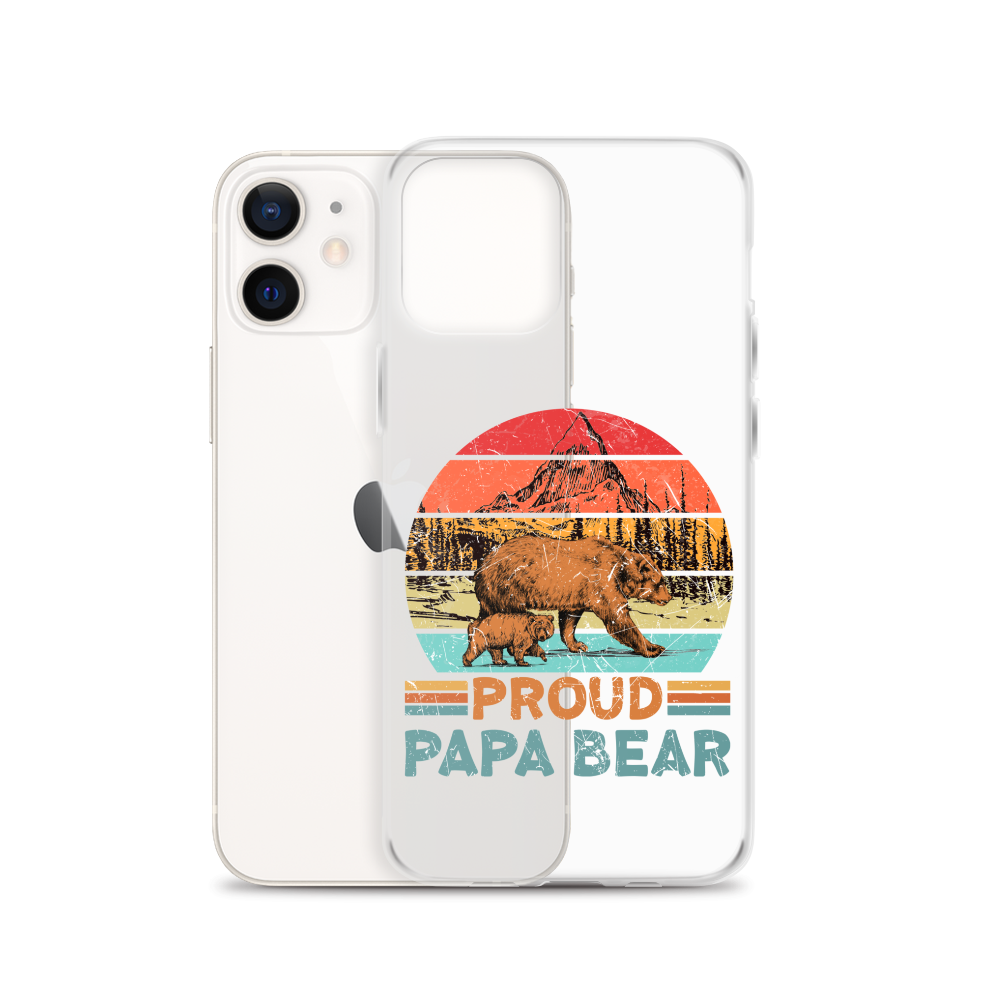 Proud Papa Bear Clear Case for iPhone®