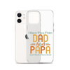 I Have Two Titles Dad And Papa And I Rock Them Both Clear Case for iPhone®