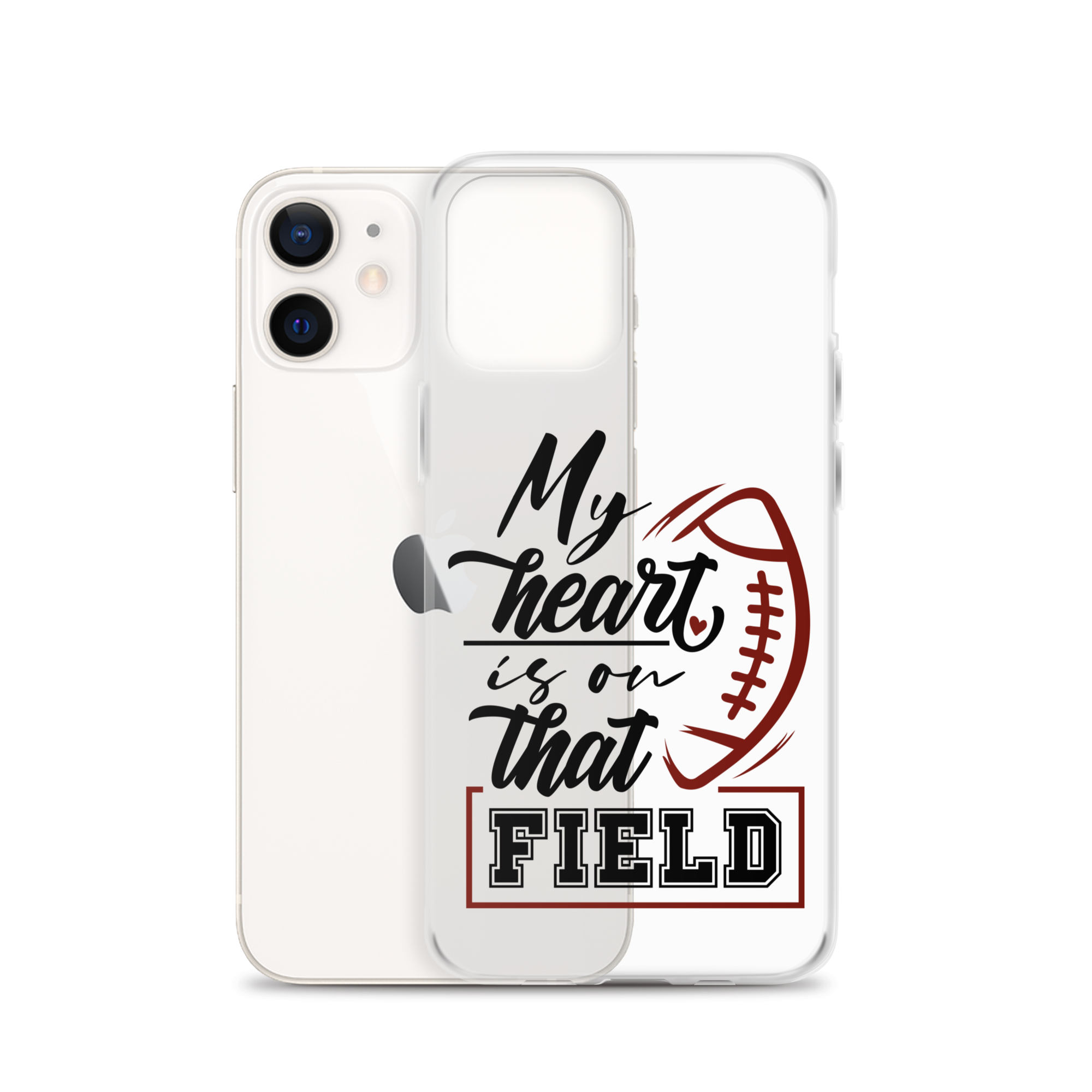 My Heart Is On That Field Clear Case for iPhone®