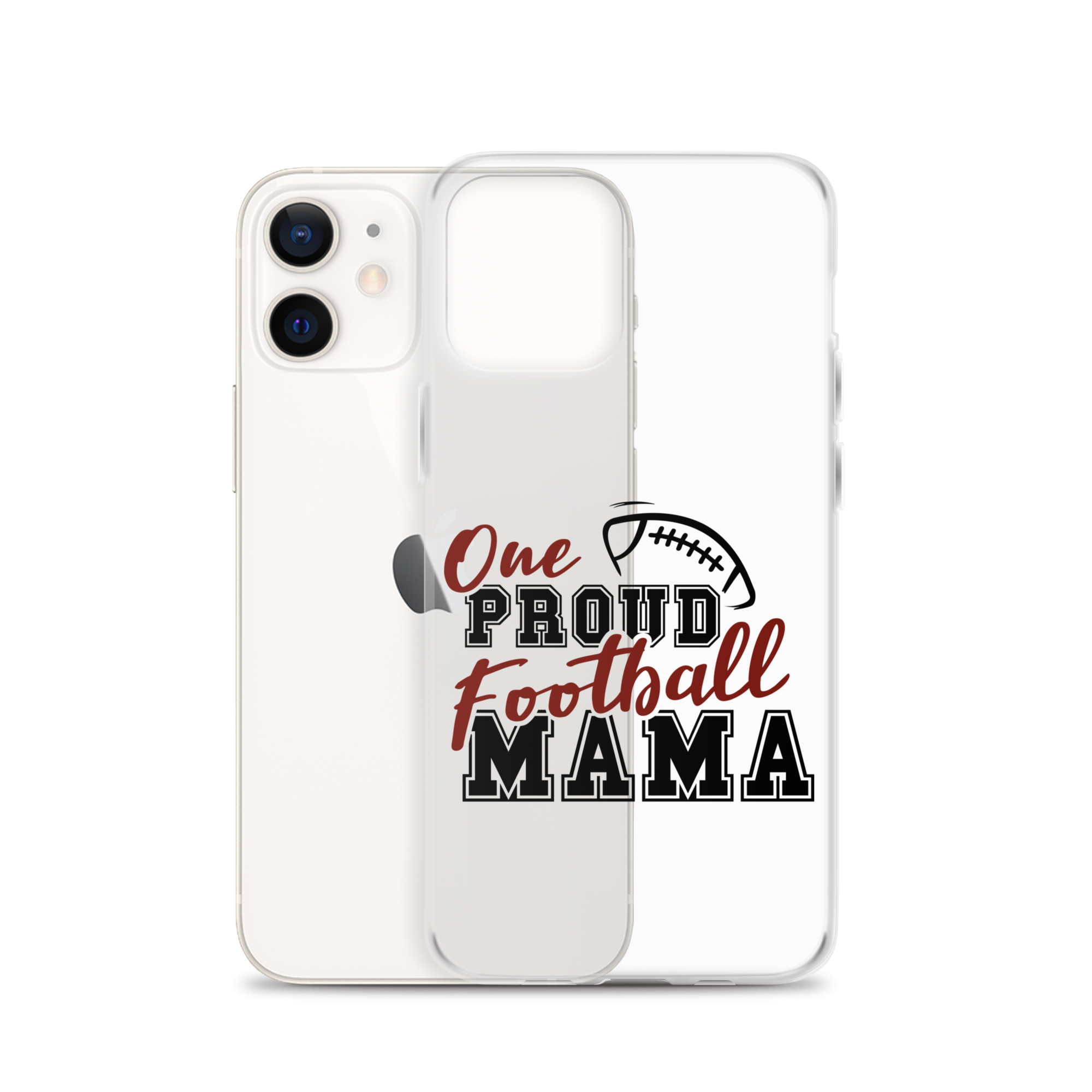 One Proud Football Mom Clear Case for iPhone®