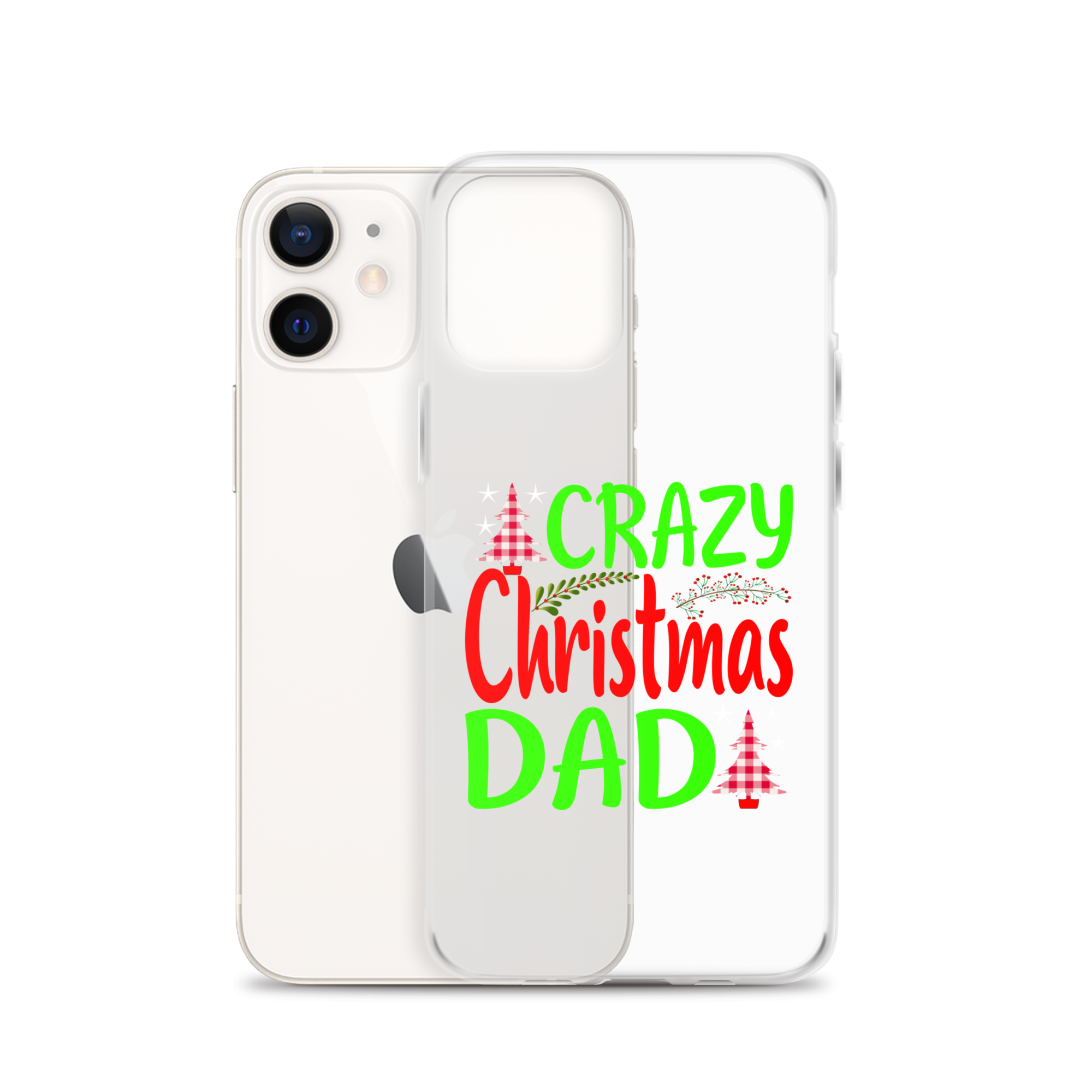 Crazy Christmas Dad Clear Case for iPhone®